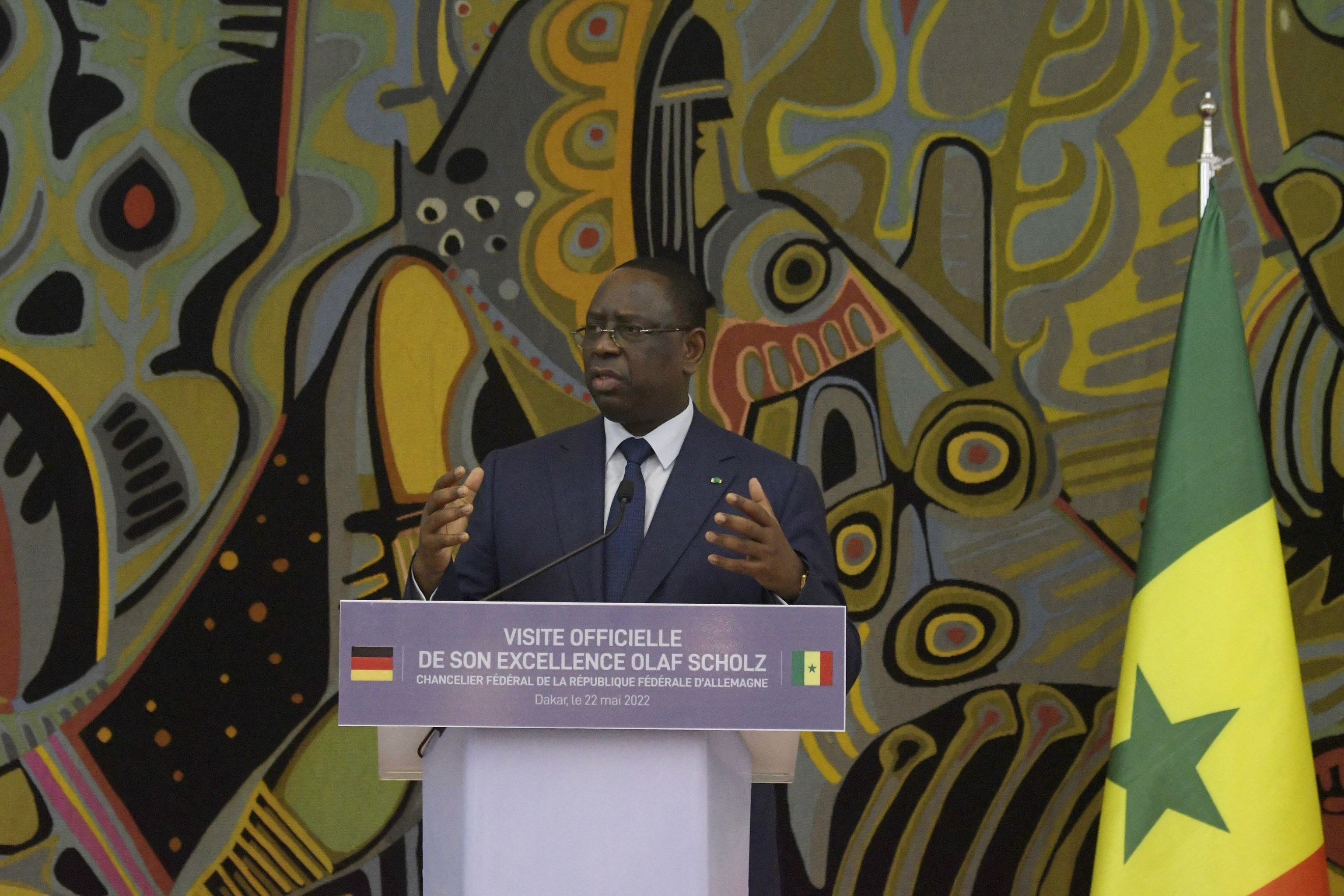 Senegal's President Mackie Sal.
