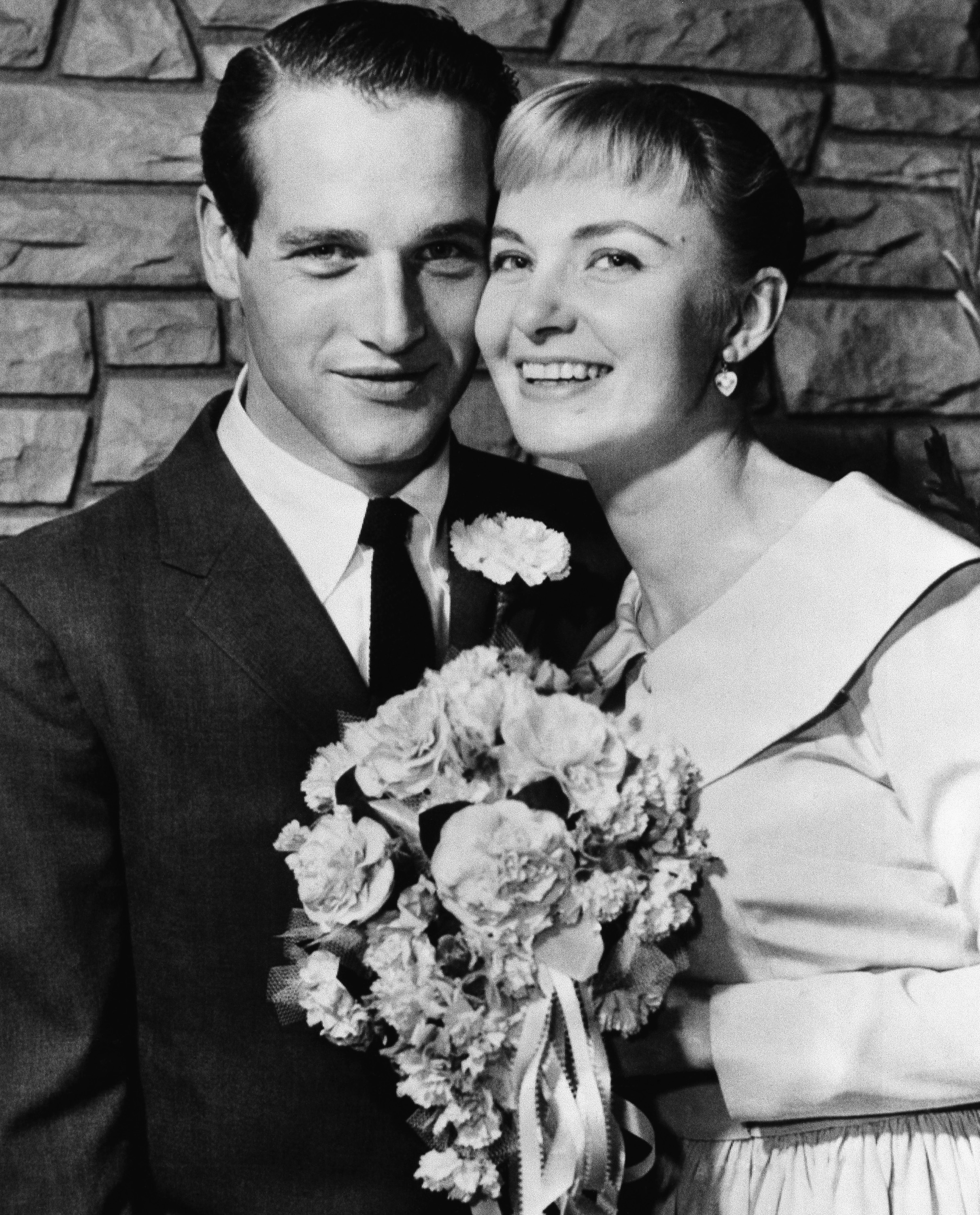 El día de su boda en Las Vegas, en 1958.