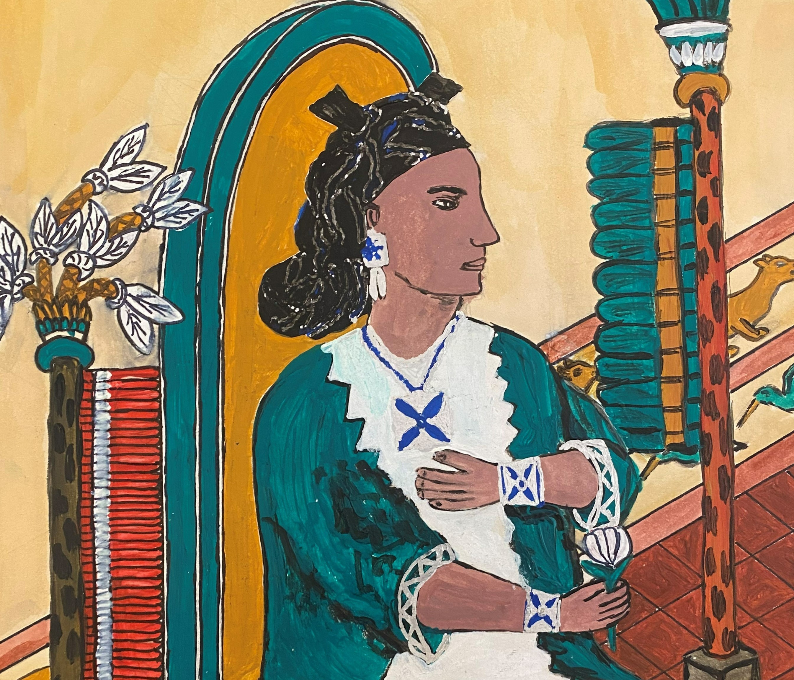 Ilustracin de la novela 'Isabel de Moctezuma'.