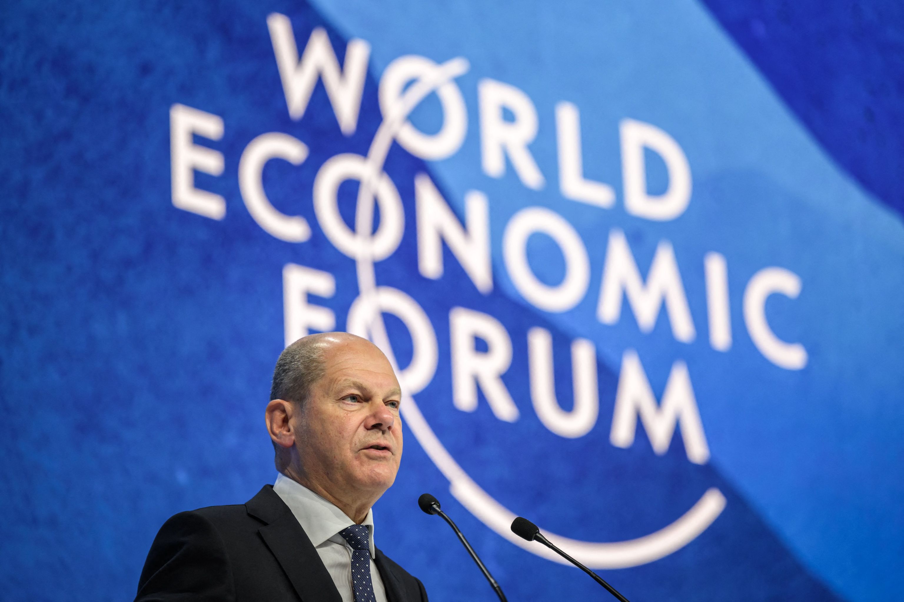Scholz proclama en Davos que «Putin no ganará esta guerra» aunque Alemania tenga que recurrir al carbón