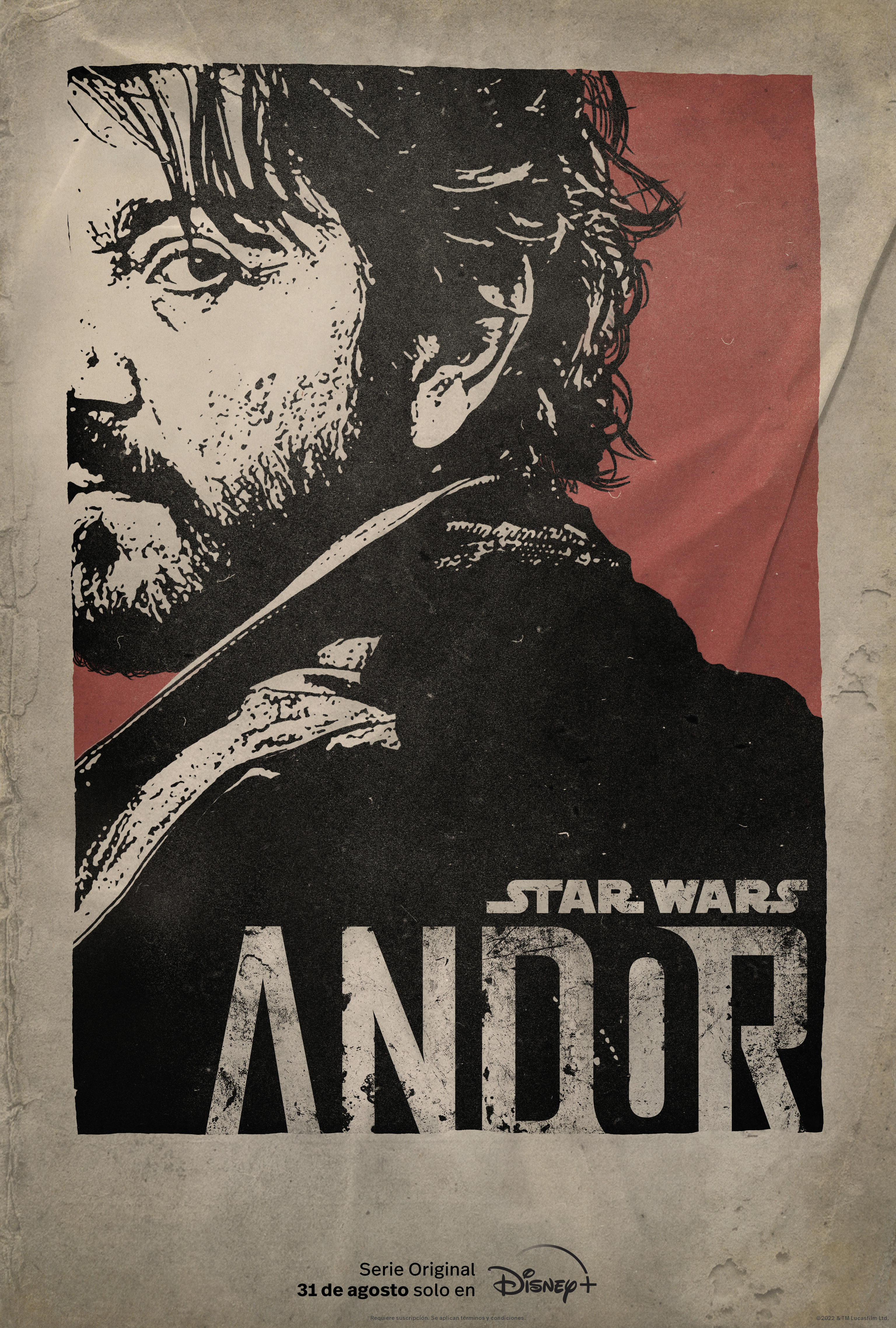 El cartel de Andor con el actor Diego Luna.