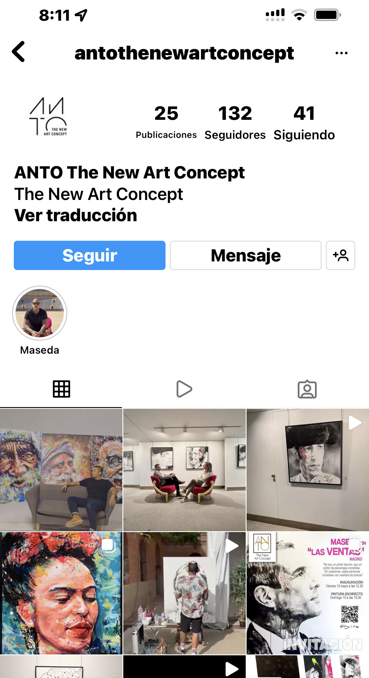 Instagram account of the alleged gallery