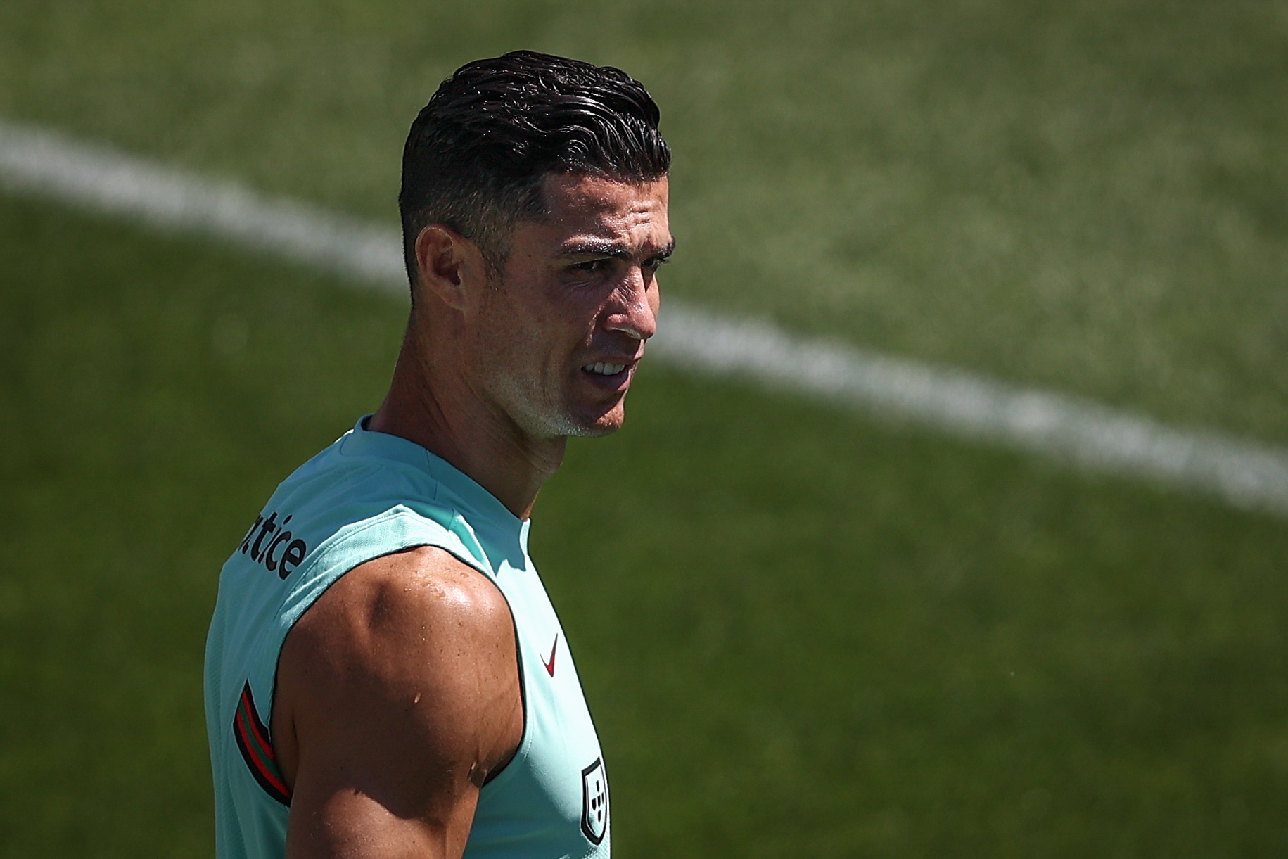 Cristiano Ronaldo, durante la concentración con Portugal.