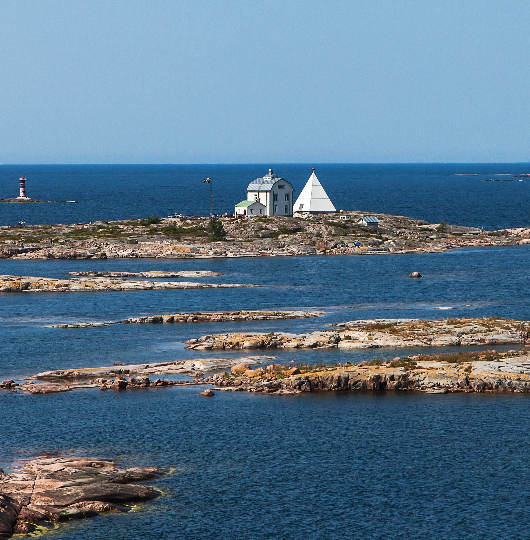 La isla Kobba Klintar, pegada a Mariehamn.