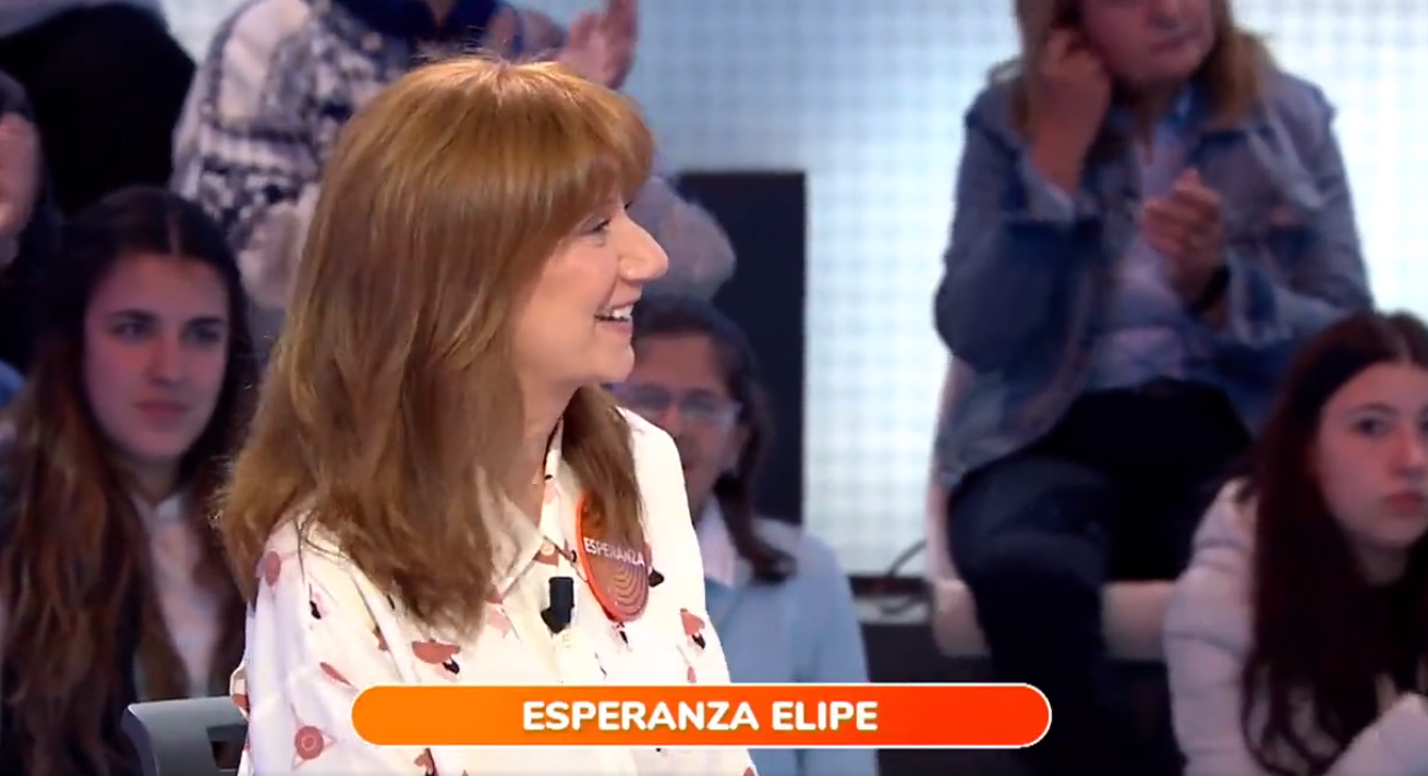 Esperanza Elipe participando en el programa Pasapalabra.