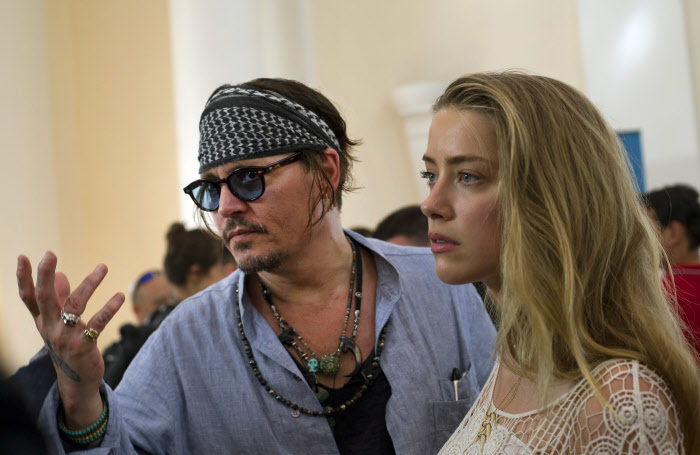 Johnny Depp y Amber Heard, en una imagen de 2015.