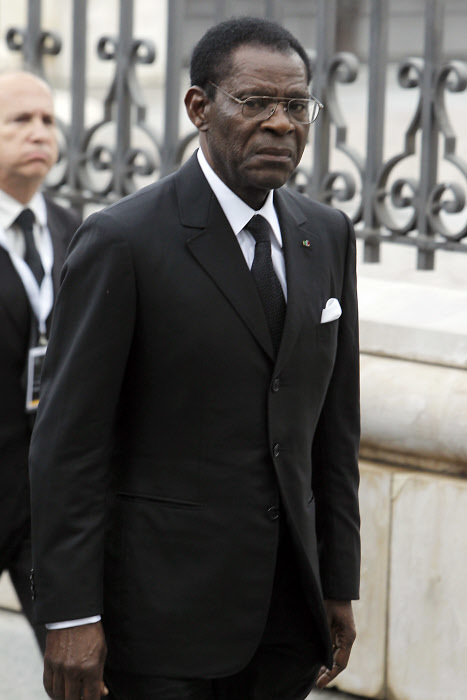 Teodoro Obiang en Madrid en 2014