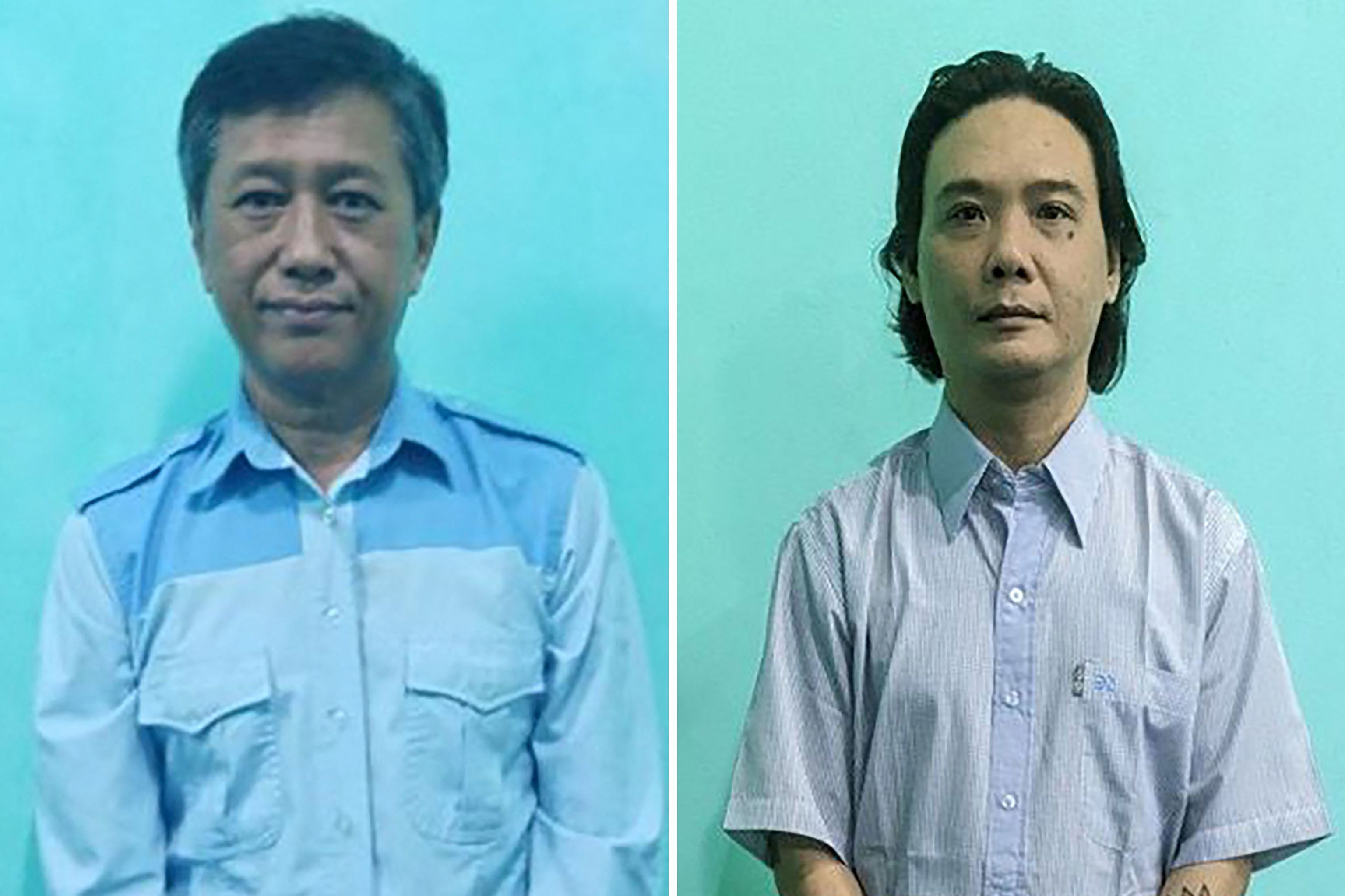Kyaw Min Yu, aka 'Ko Jimmy', (left) and Phyo Zeya Thaw (right).