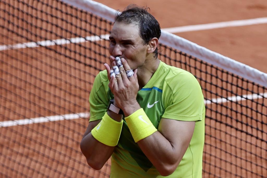 Rafa Nadal, tras derrotar a Casper Ruud en la final de Roland Garros.