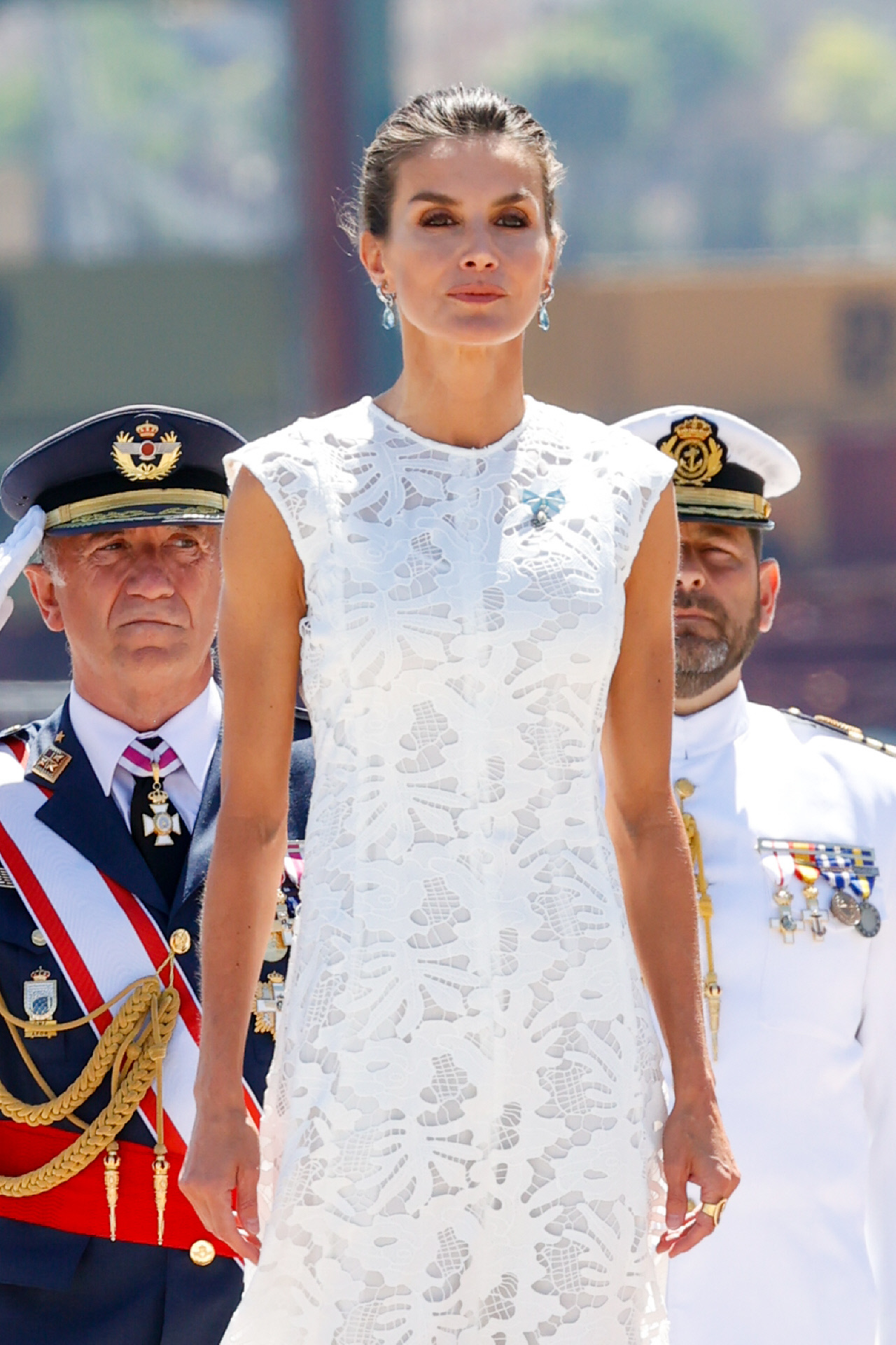 La Reina Letizia en Cartagena (Murcia).