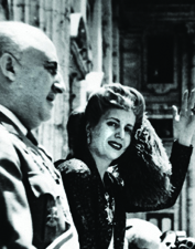 Evita y el general Franco, durante la visita de la argentina a Espaa.