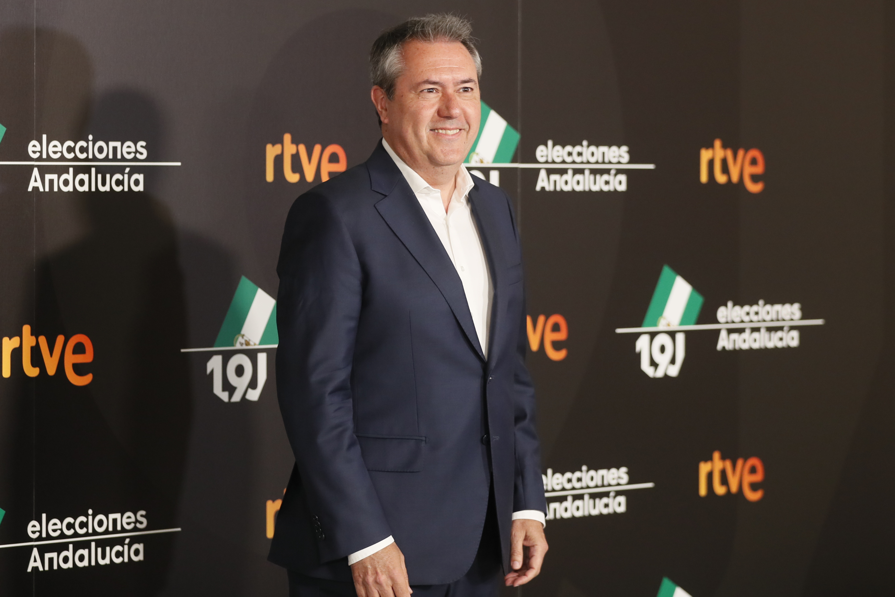 El candidato socialista Juan Espadas, durante el debate de las Elecciones de Andaluca en RTVE.