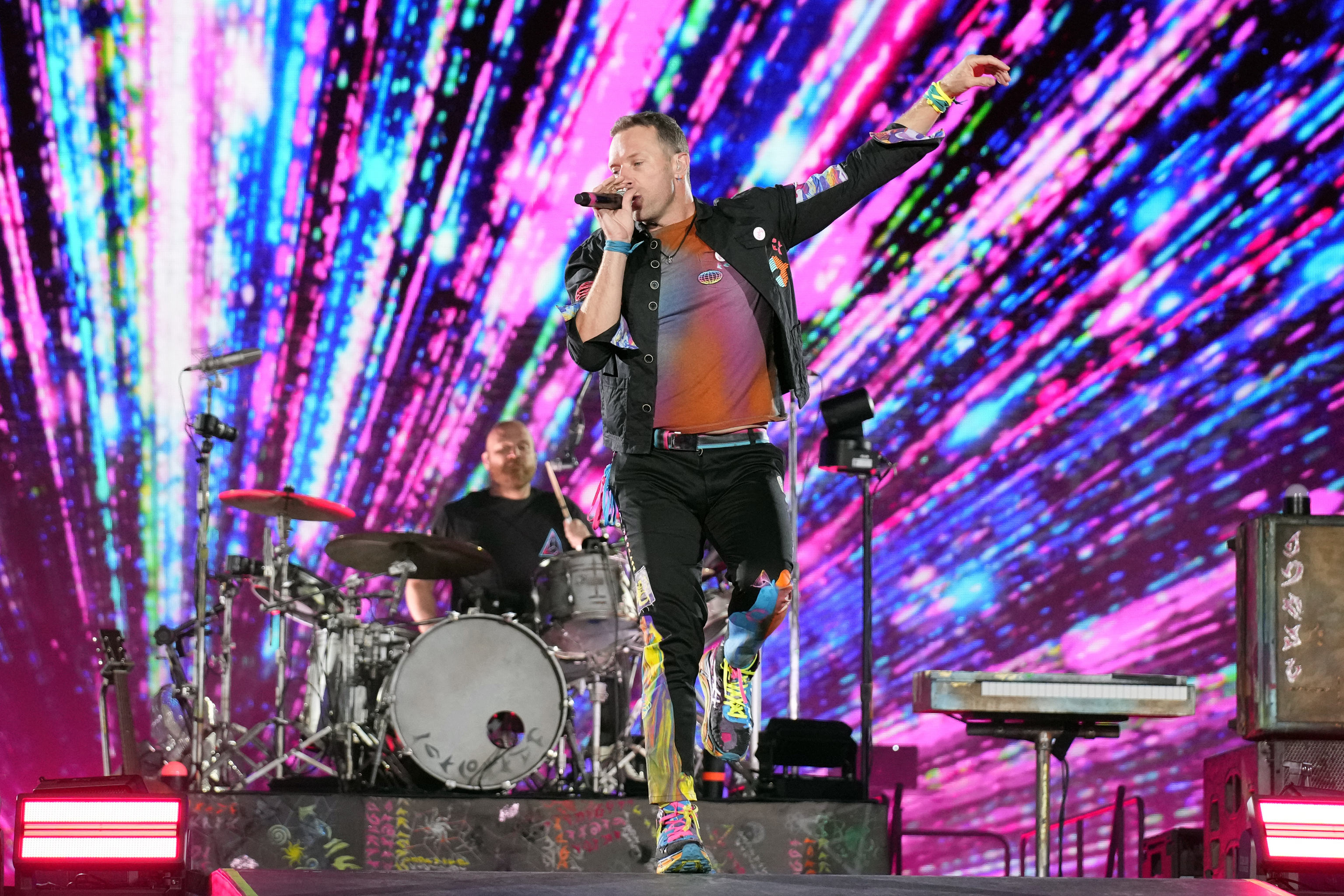 El vocalista de Coldplay, Chris Martin, durante un concierto en 2022