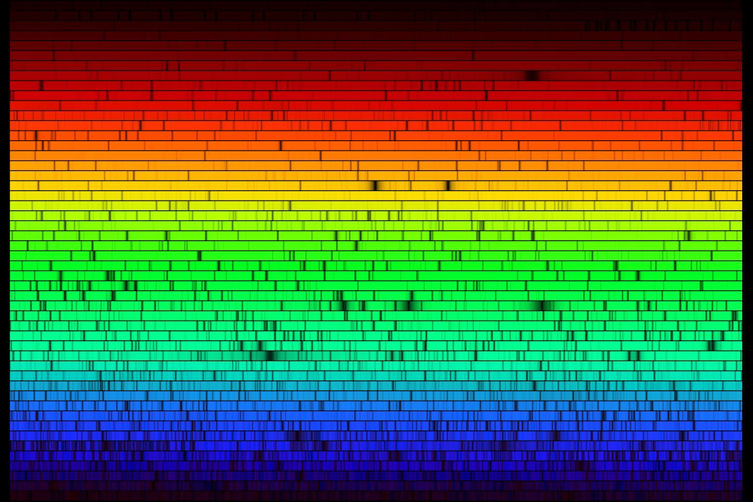 Espectro solar.