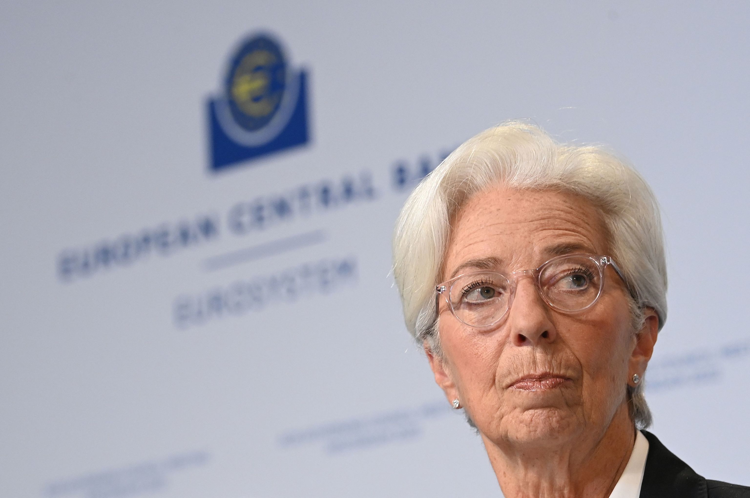 La presidenta del BCE, Christine Lagarde, este jueves.