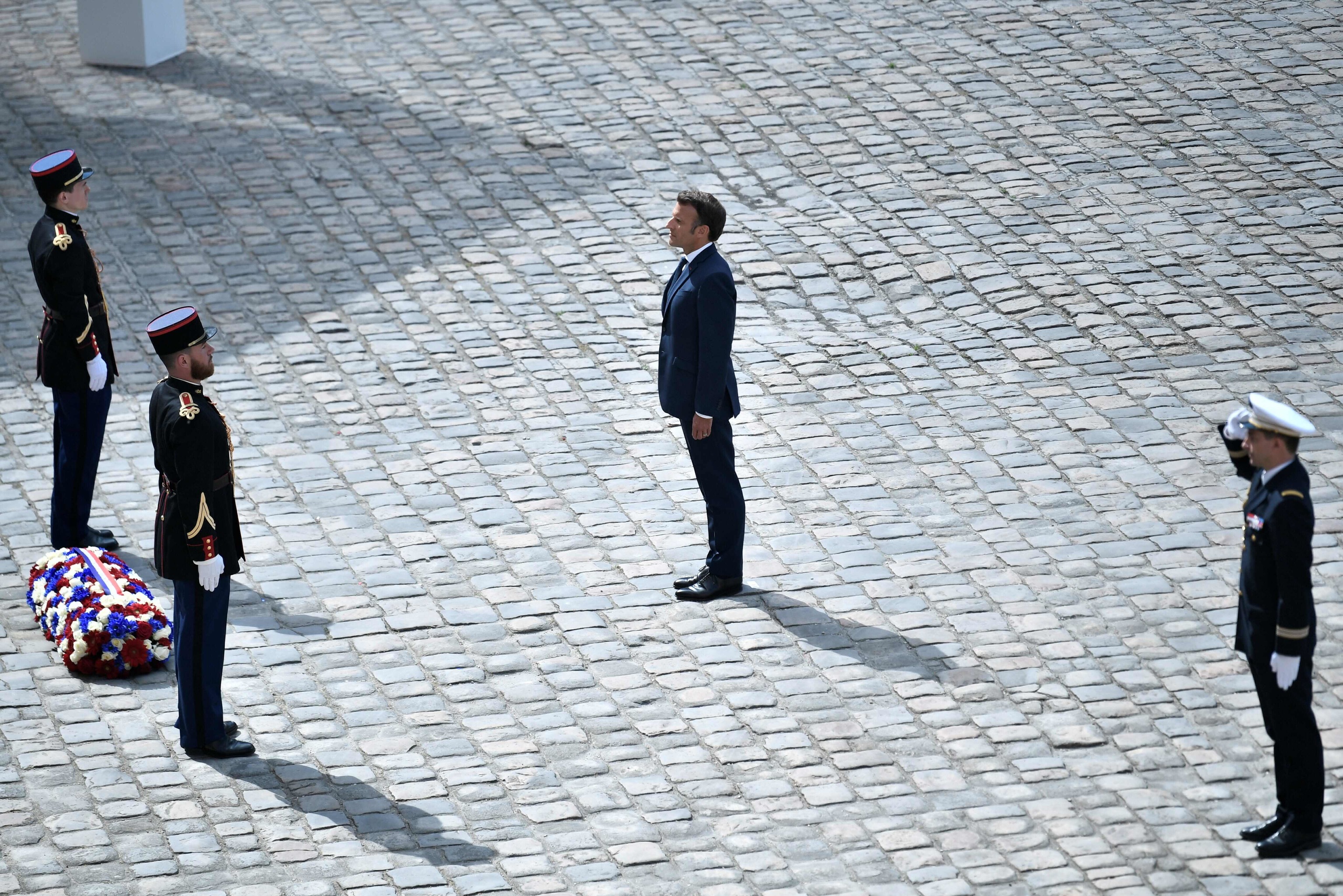 El presidente francs, Emmanuel Macron, durante un acto a las vctimas del terrorismo