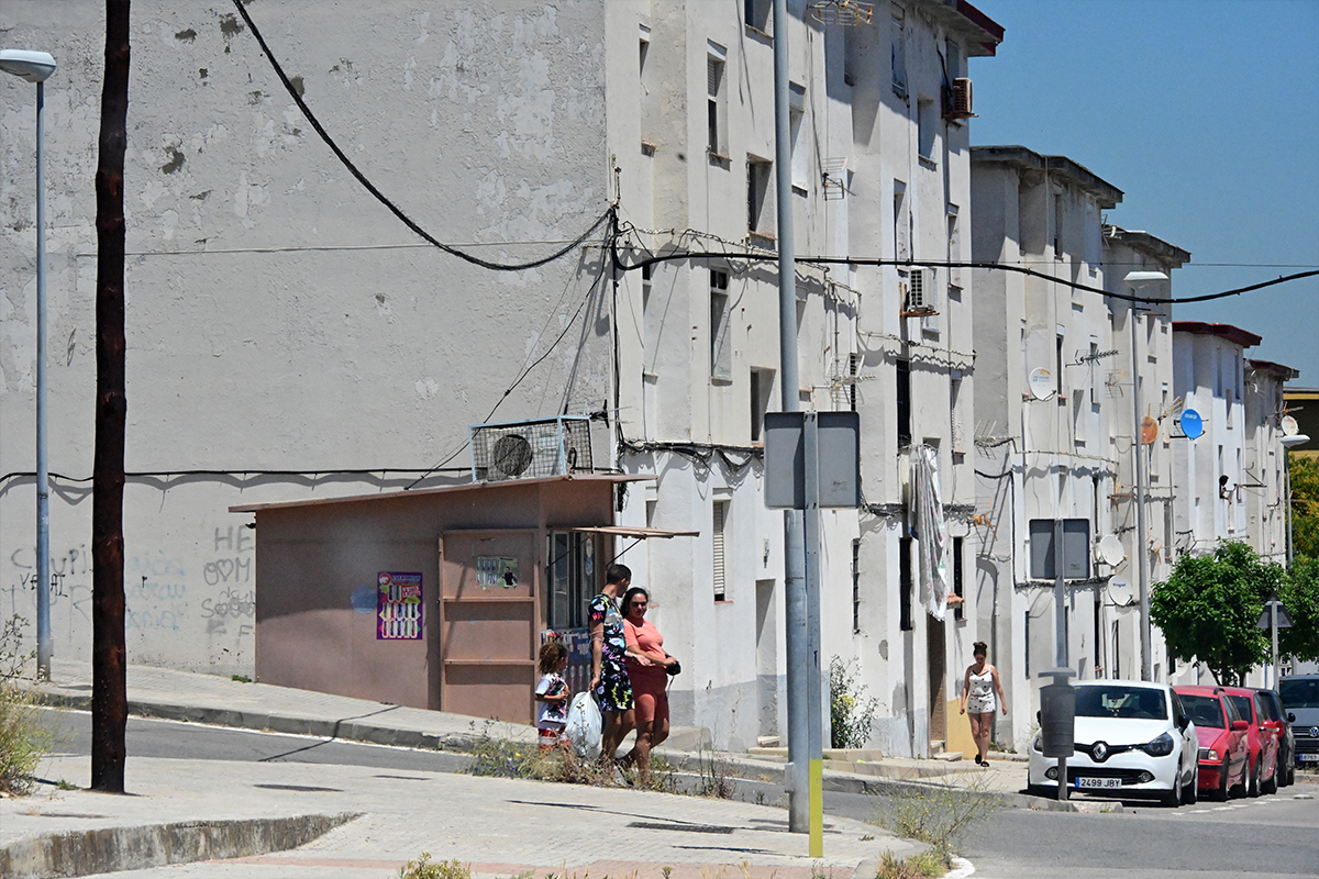 Barrio de El Saladillo en Algeciras, con altos ndices de paro