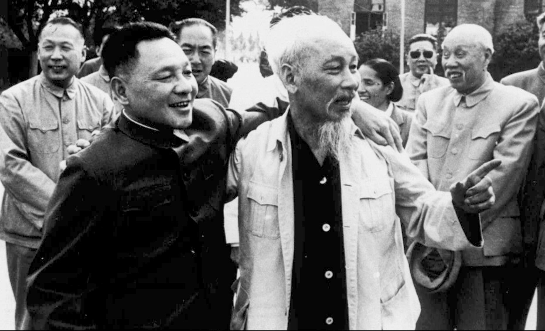 File photo of Deng Xiaoping and Ho Chi Minh (right) in May 1965.