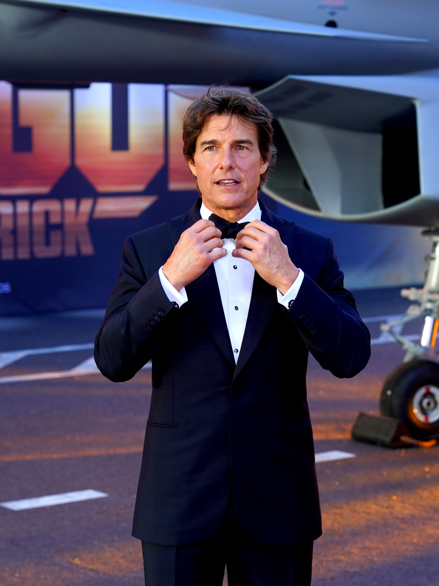 Tom Cruise, en el estreno de 'Top Gun: Maverick', en Londres.