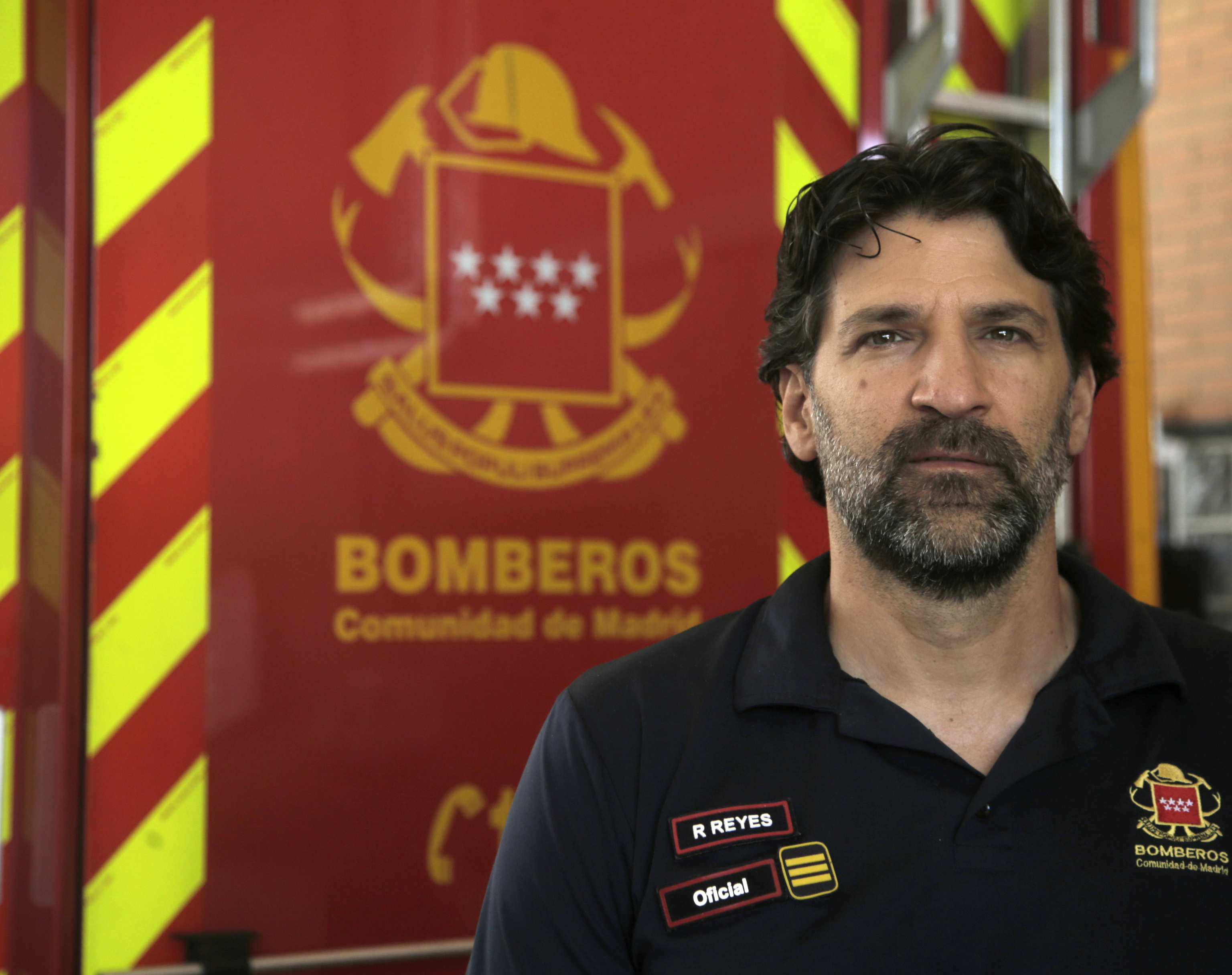 Rafael Reyes, oficial de bomberos de la Comunidad de Madrid.