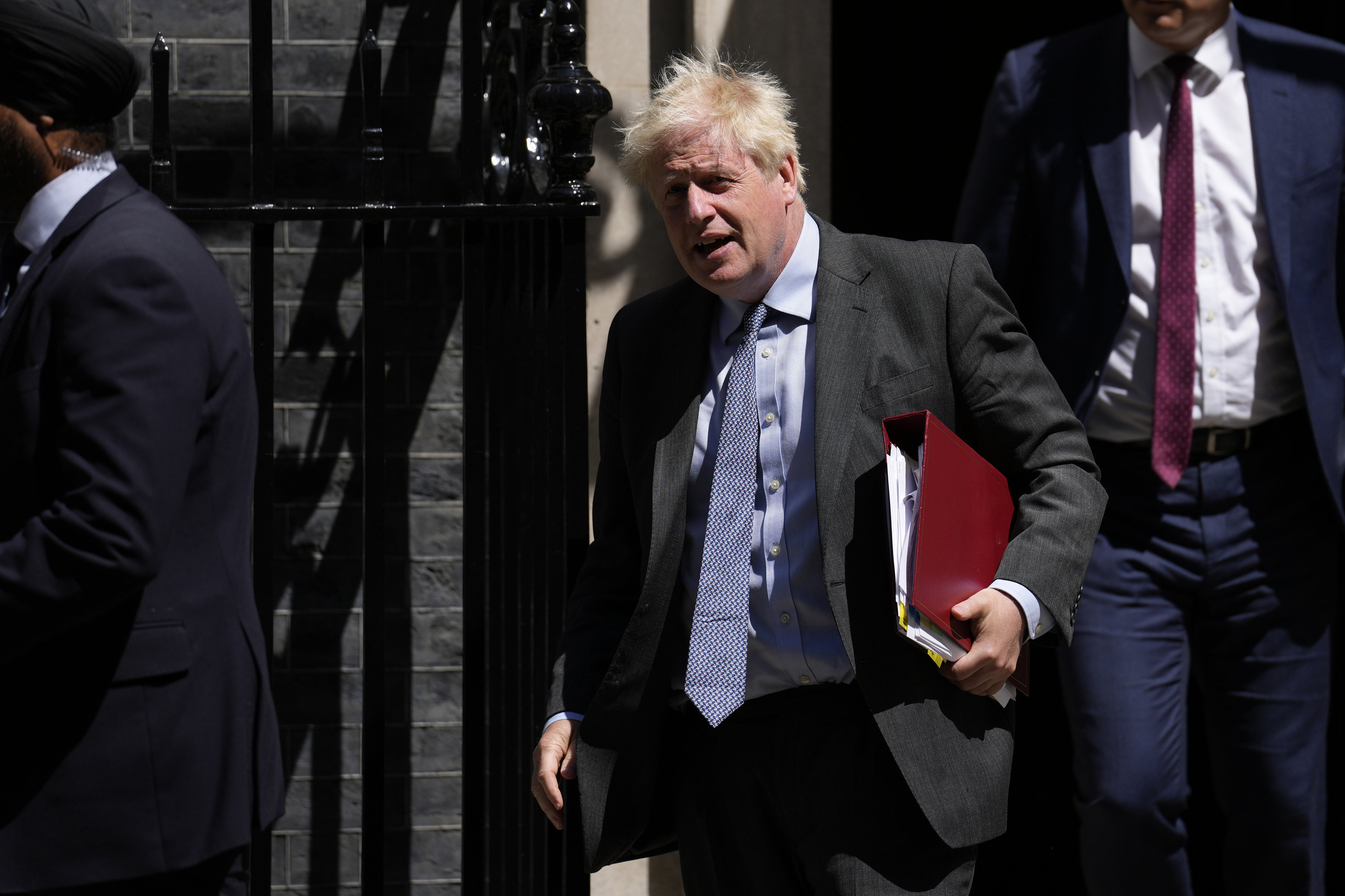 Boris Johnson leaving Downing Street on June 15.