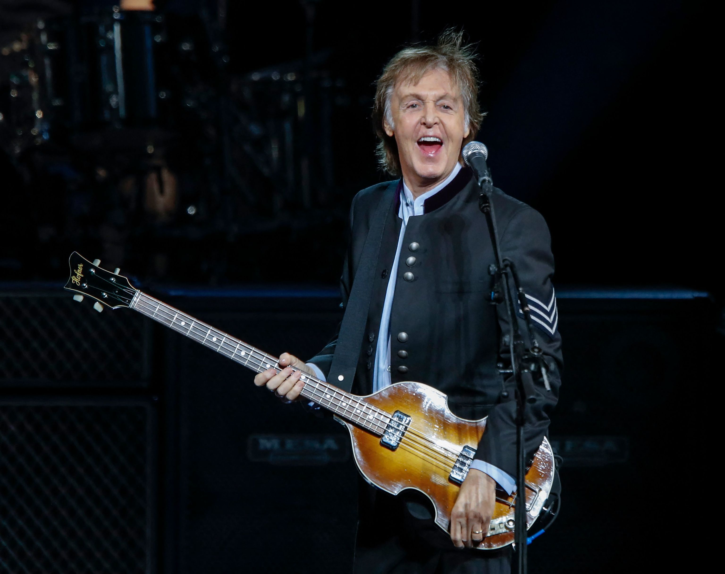 Paul McCartney en un concierto.