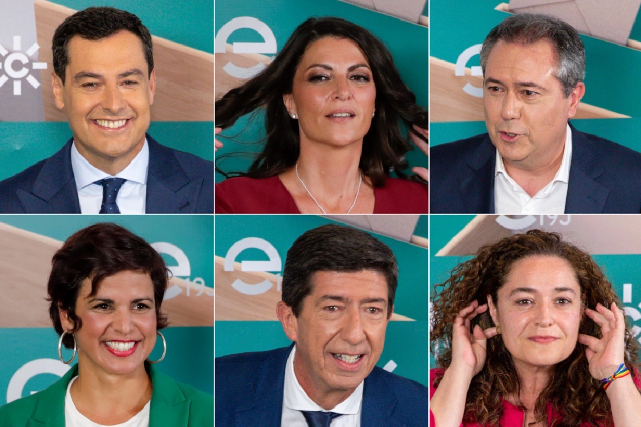 Candidatos y candidatas de los principales partidos a las elecciones de Andaluca