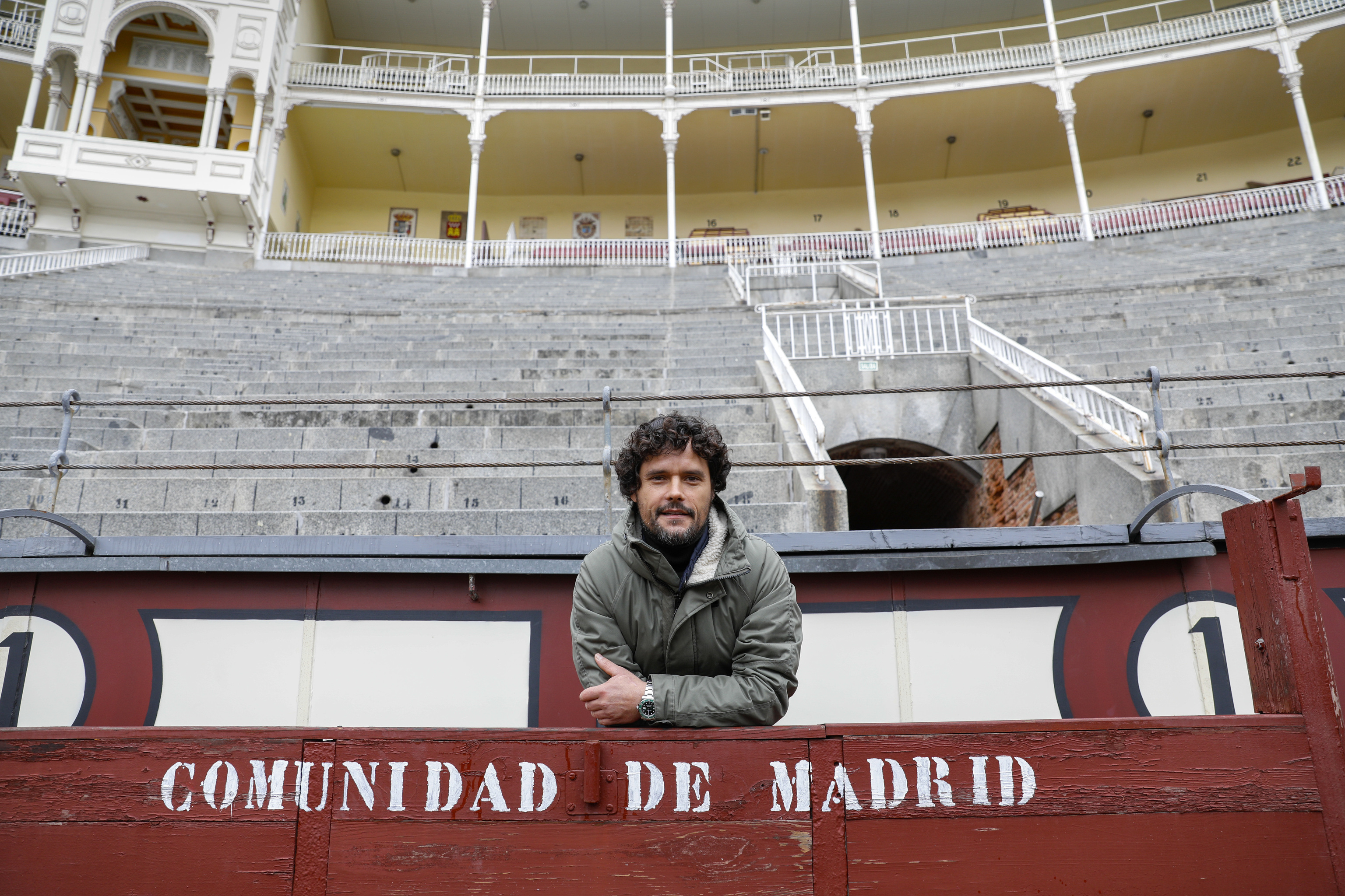 Miguel Abelln, en el burladero de la Comunidad de Madrid de Las Ventas