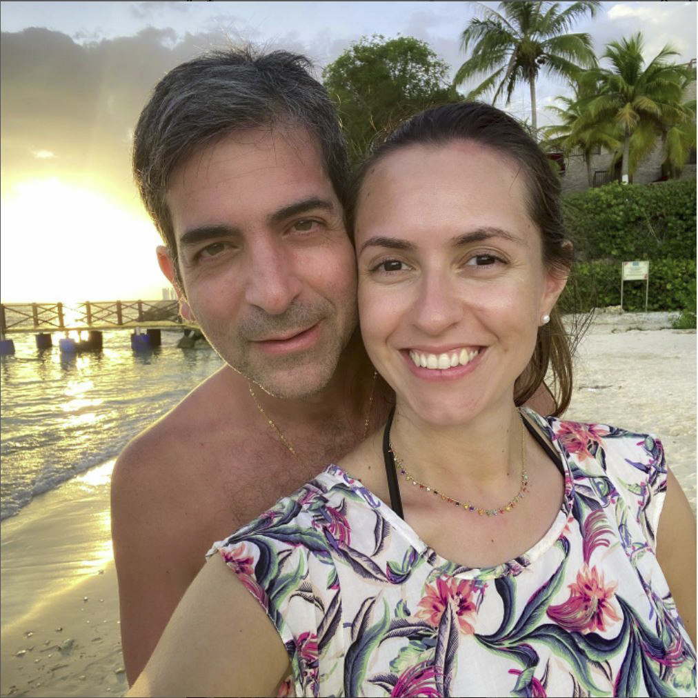 El fiscal paraguayo Marcelo Pecci y su mujer.