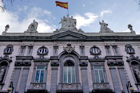Fachada de la sede del Tribunal Supremo en Madrid.