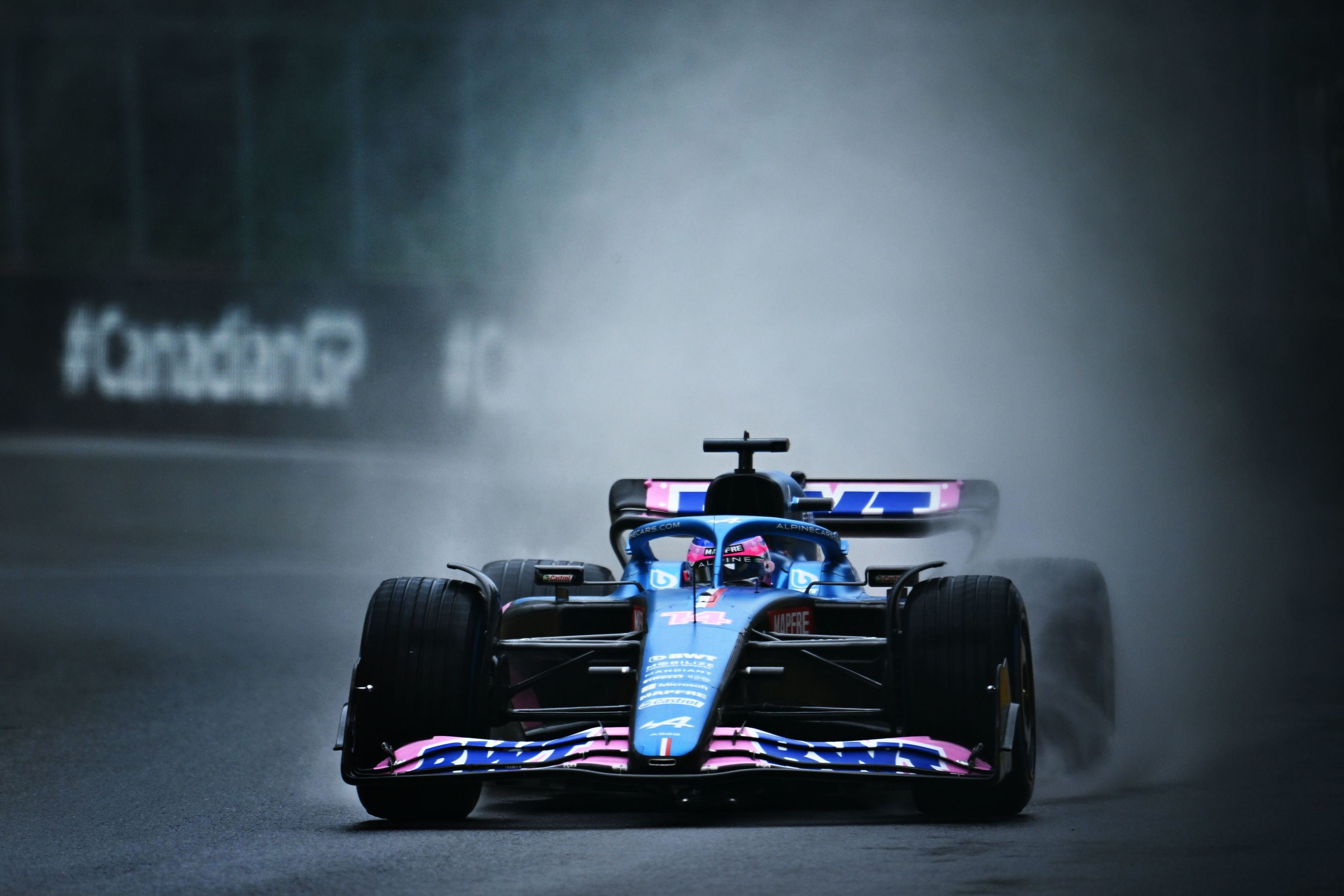 Alonso, con A522, durante la tercera sesión