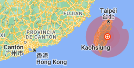 Un terremoto de 6 grados se siente en casi toda la isla de Taiwán