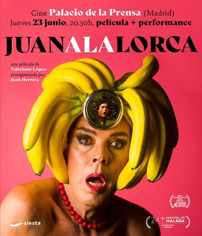 Juana la Lorca en el cine Palacio de la Prensa.