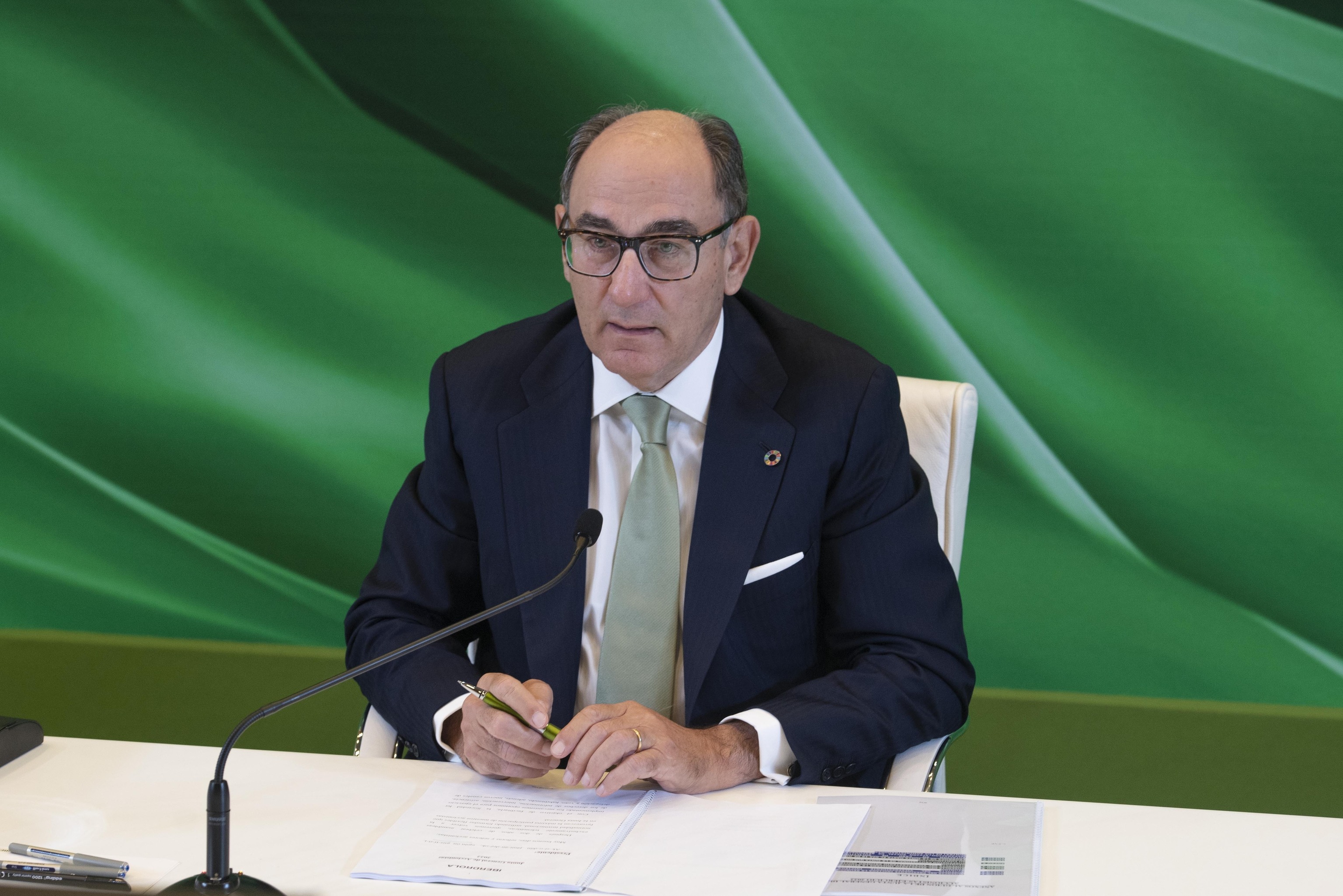 Ignacio Sánchez-Galán, en la junta de accionistas de Iberdrola.