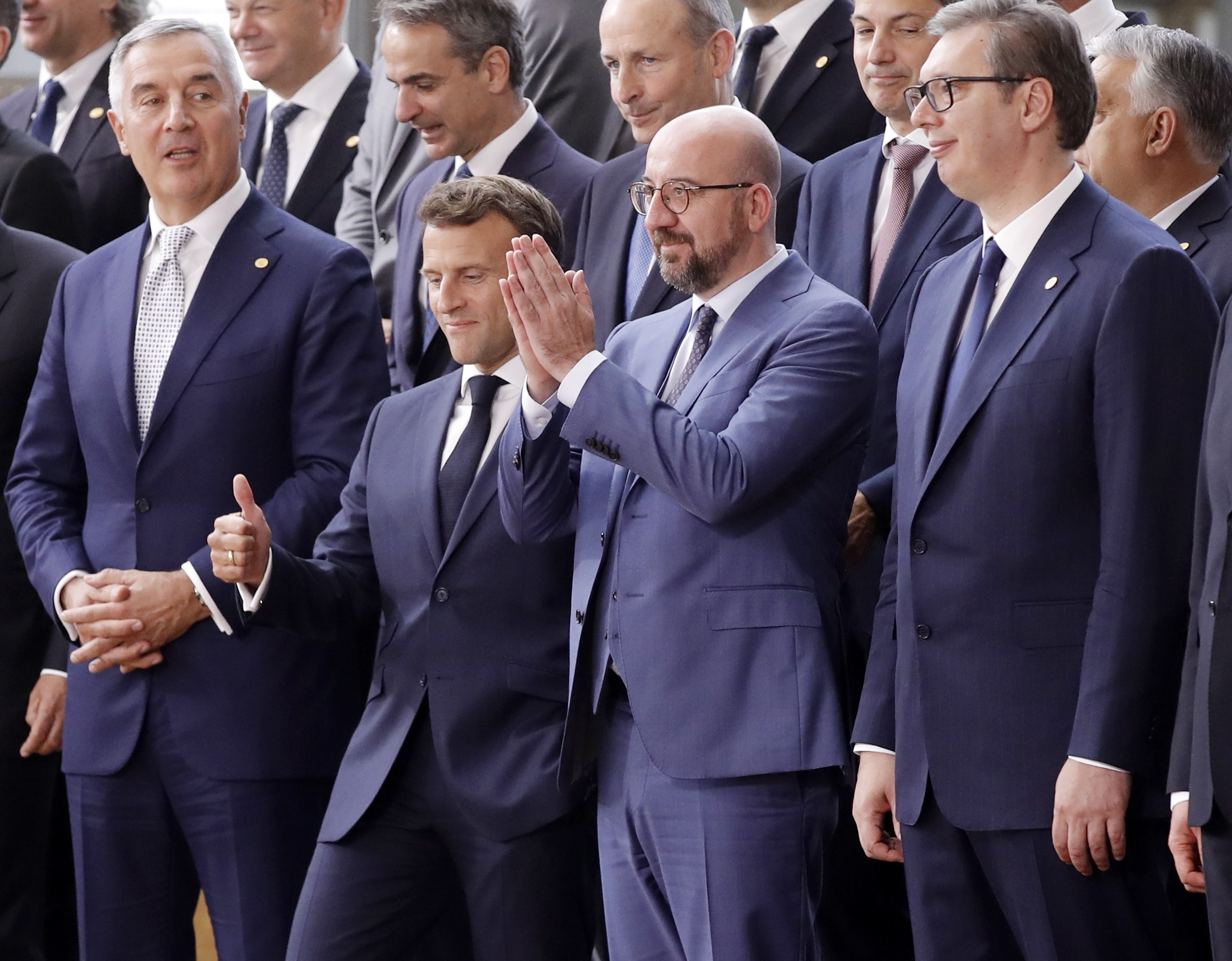 Los líderes de la UE en la cumbre en Bruselas.