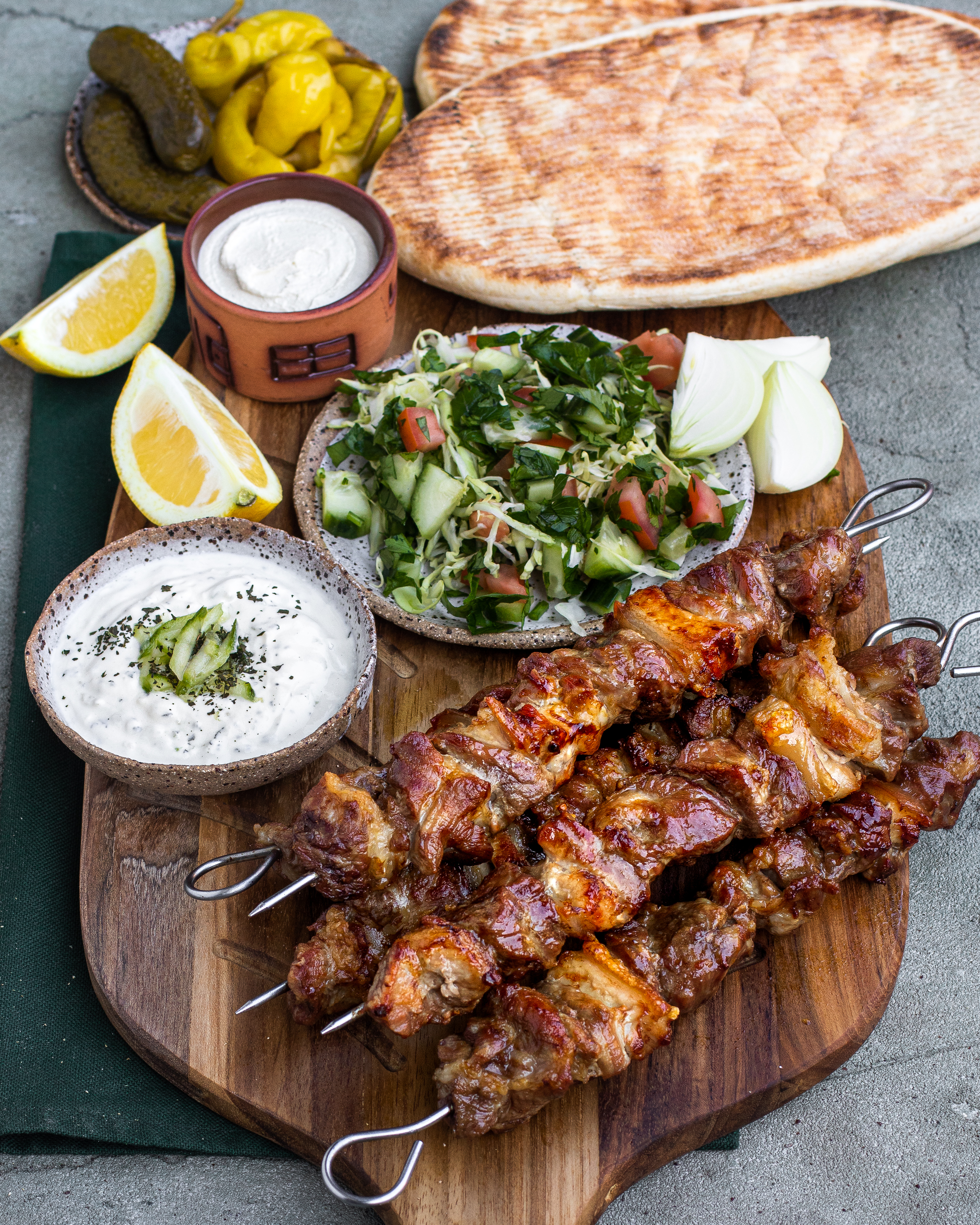 Una muestra de la rica gastronomía chipriota.