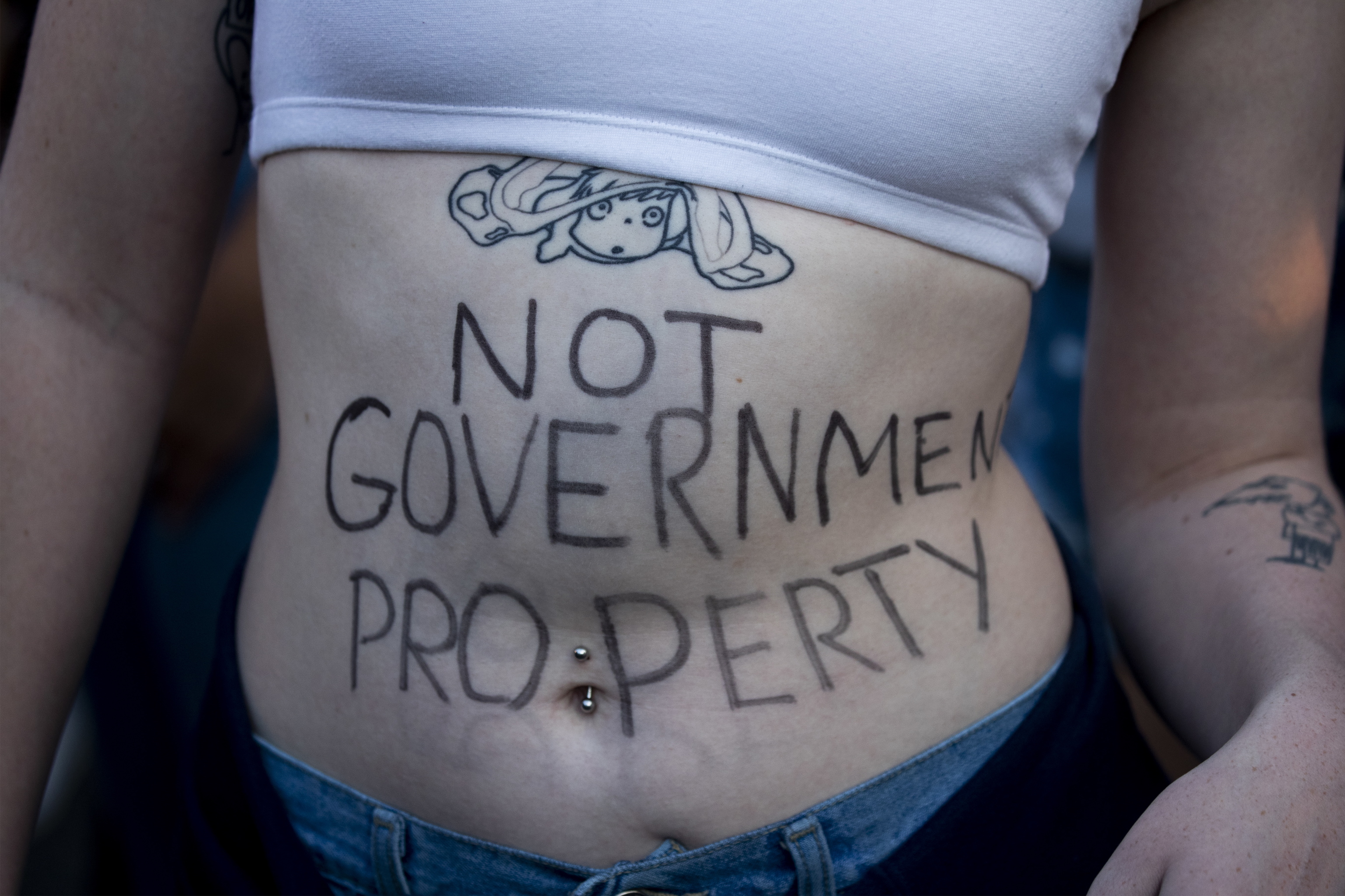 Protesta en EEUU: "No es propiedad del Gobierno".
