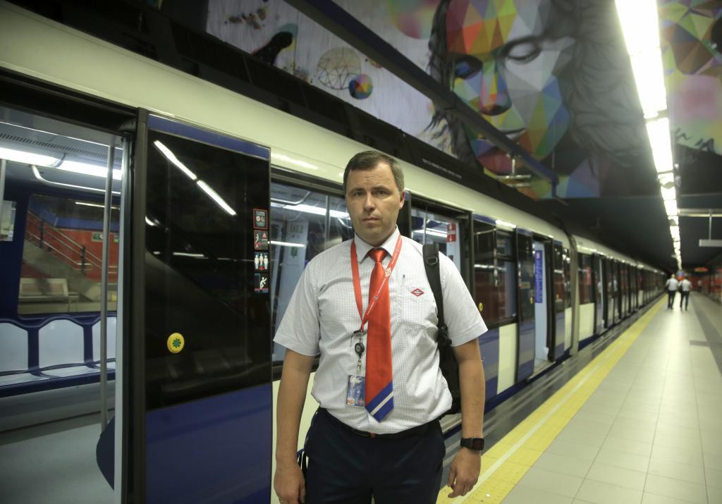 El maquinista ucraniano de Metro de Madrid: 