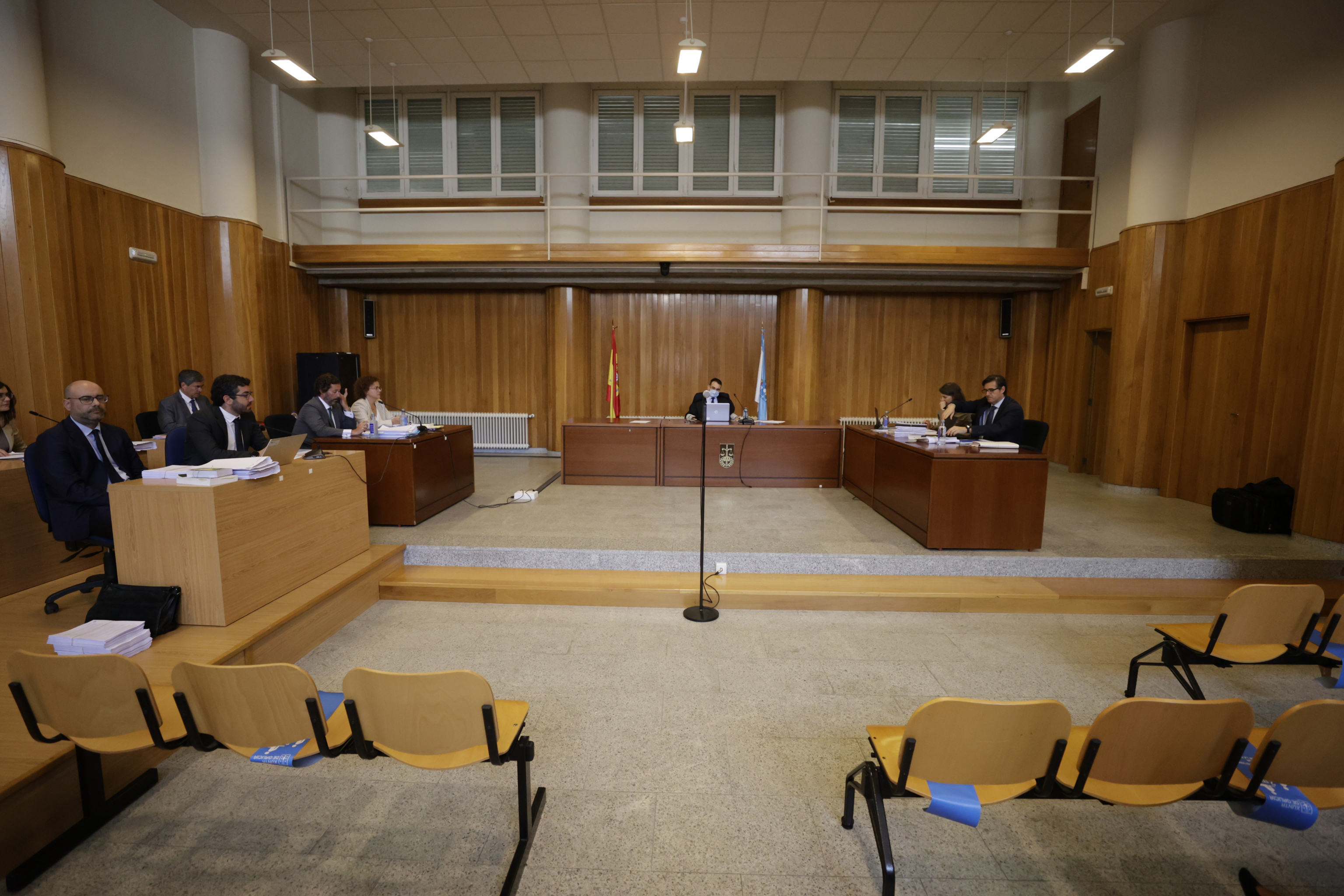 Un momento de la vista que se celebra en los juzgados de A Coruña.