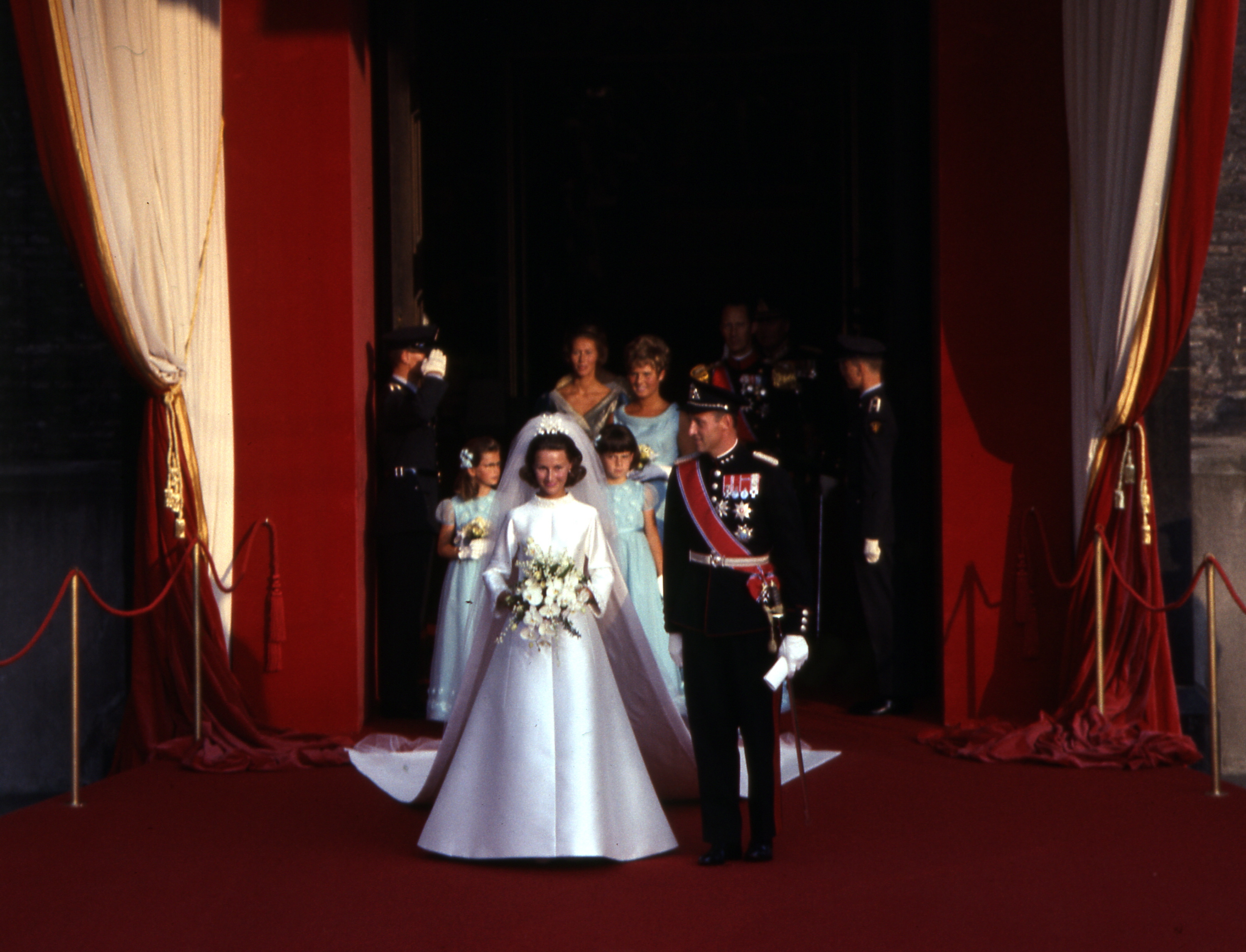 La boda de Harald y Sonia, en 1968.