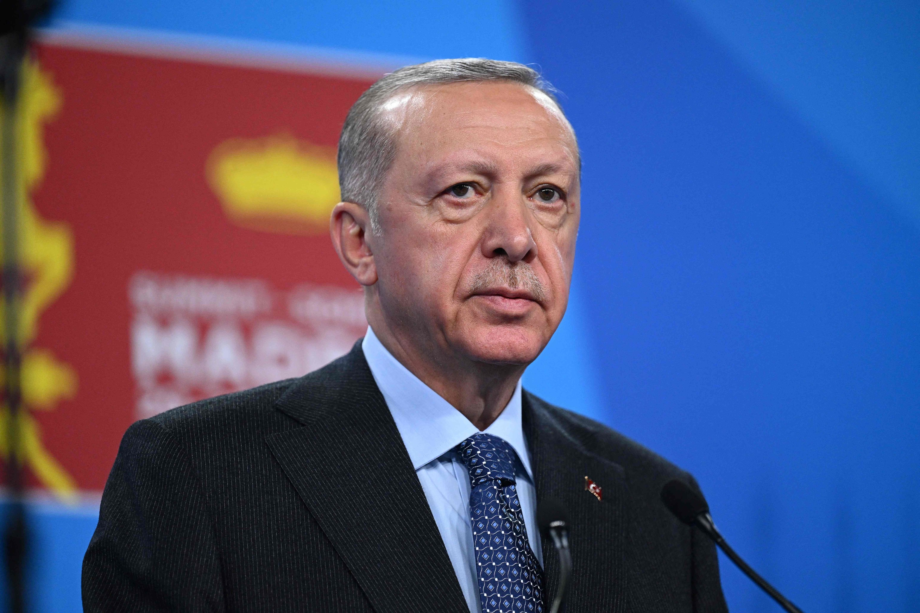 El presidente turco, Recep Tayyip Erdogan, durante la Cumbre de la OTAN en Madrid.