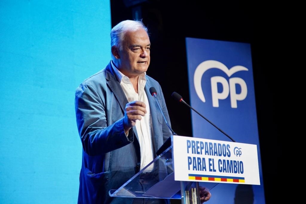 Esteban González Pons, este sábado en Valencia en un acto del PP.