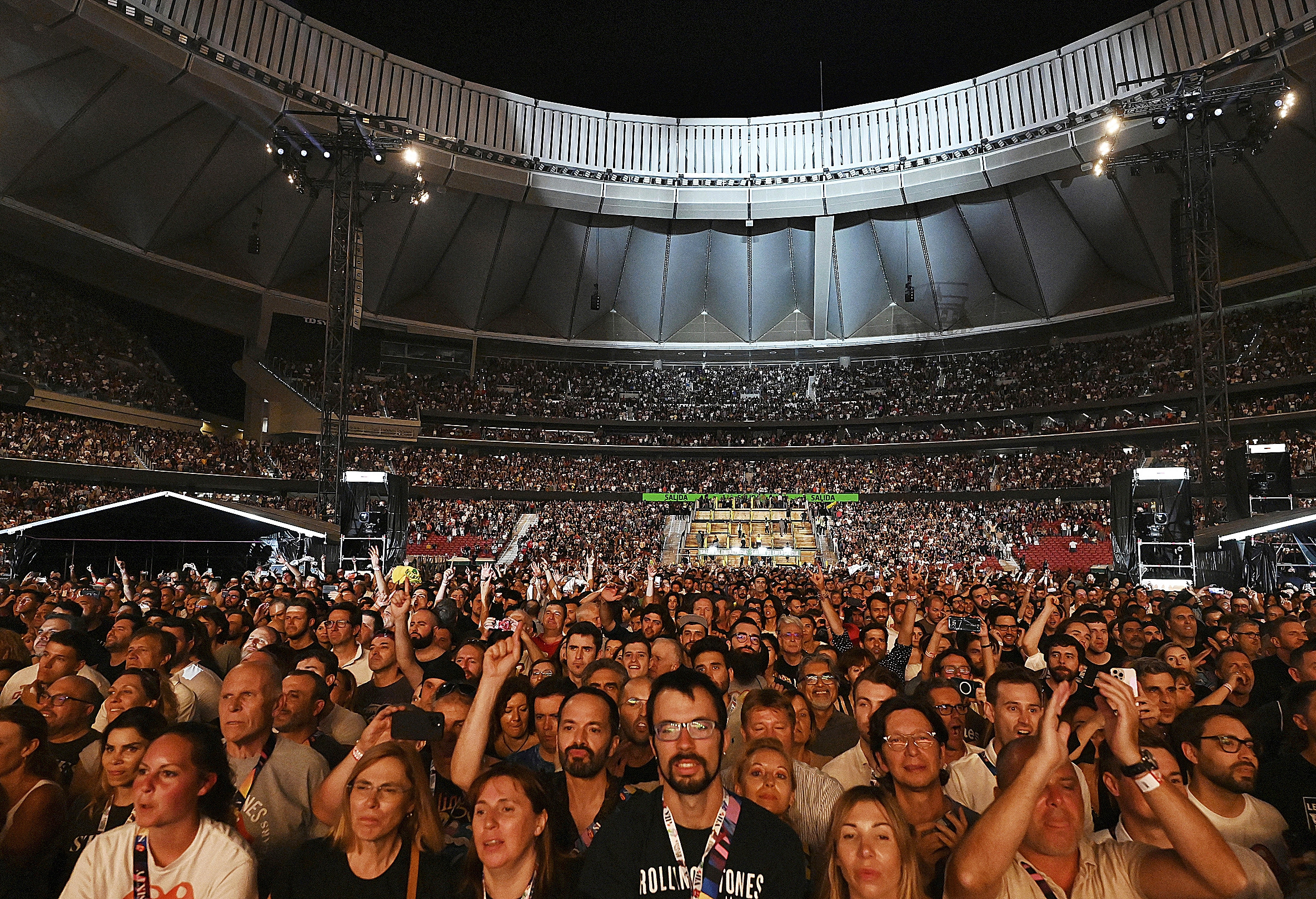 Imagen del concierto de los Rolling Stones en el Metropolitano.