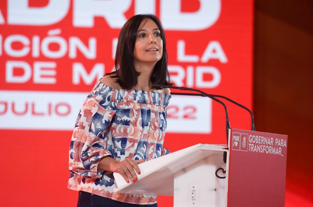 Mercedes González, en la convención.