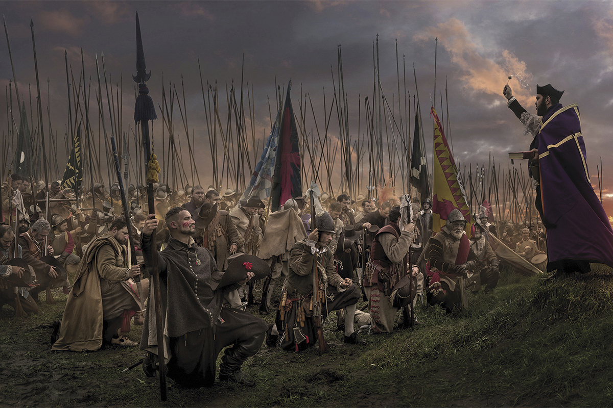 Las tropas españolas en Flandes, recreadas en el libro 'Los tercios', de Jordi Bru. DESPERTA FERRO