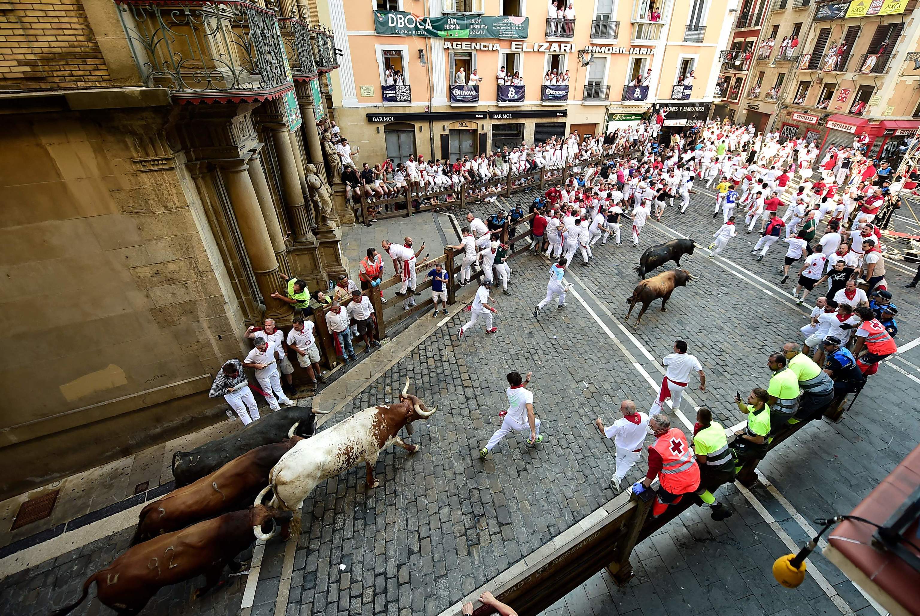 San Fermín Por la Plaza Mayor San Fermín EL MUNDO