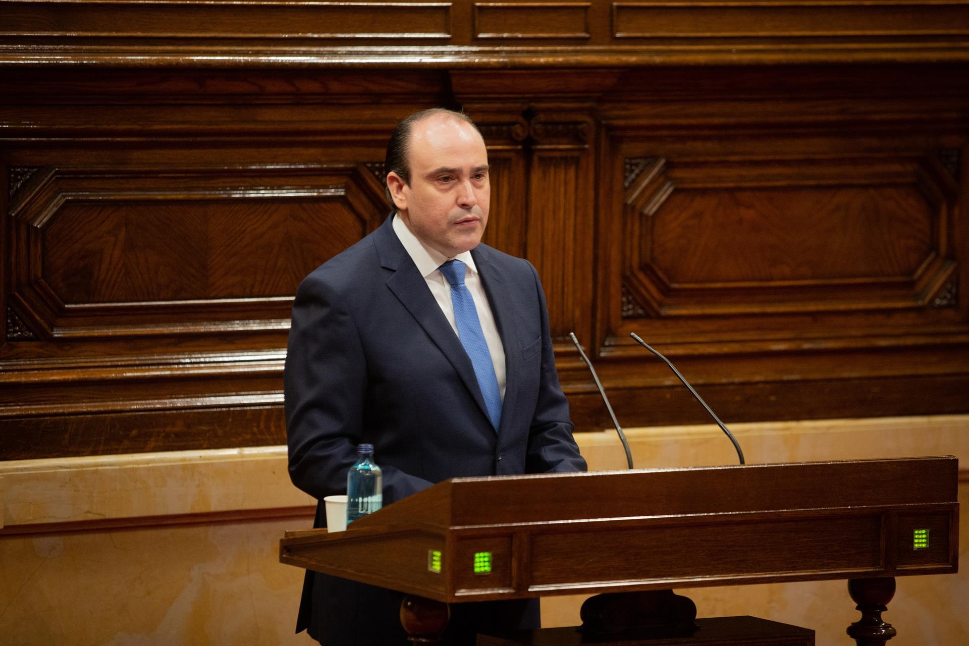 Daniel Serrano en el Parlament.