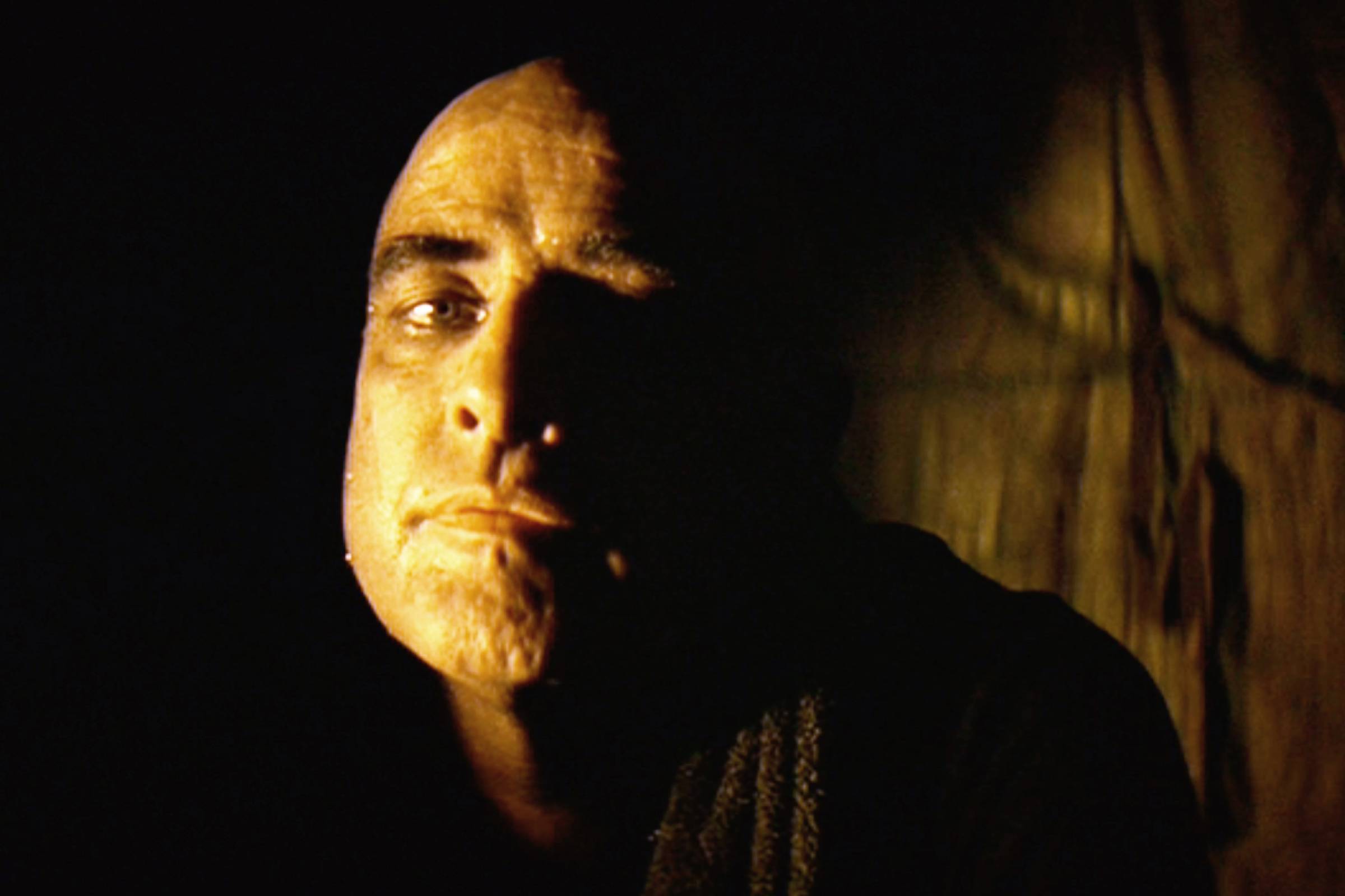Marlon Brando como el coronel Kurtz de 'Apocalypse Now'.