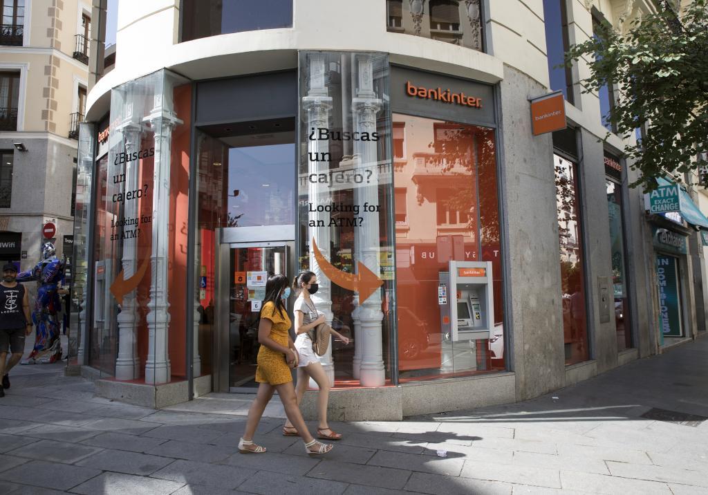 Banco Bankinter en la calle Mayor de Madrid