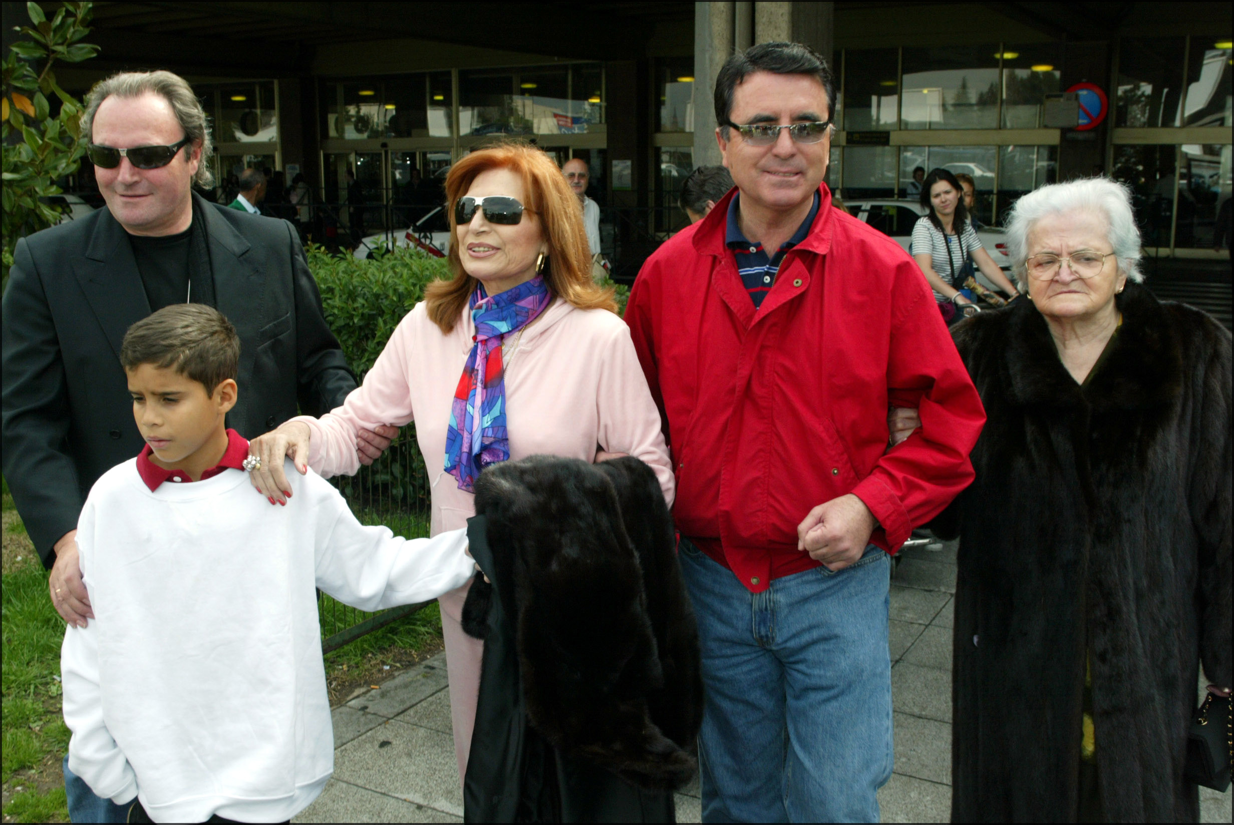Amador Mohedano, José Fernando, Rocío Jutado, Ortega Cano y doña Juana en 2005